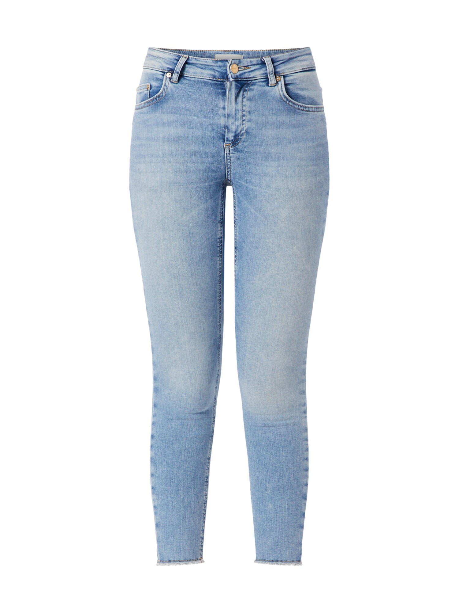 ONLY Džinsai 'onlBLUSH MID SK ANK RAW JEANS REA306'  tamsiai (džinso) mėlyna