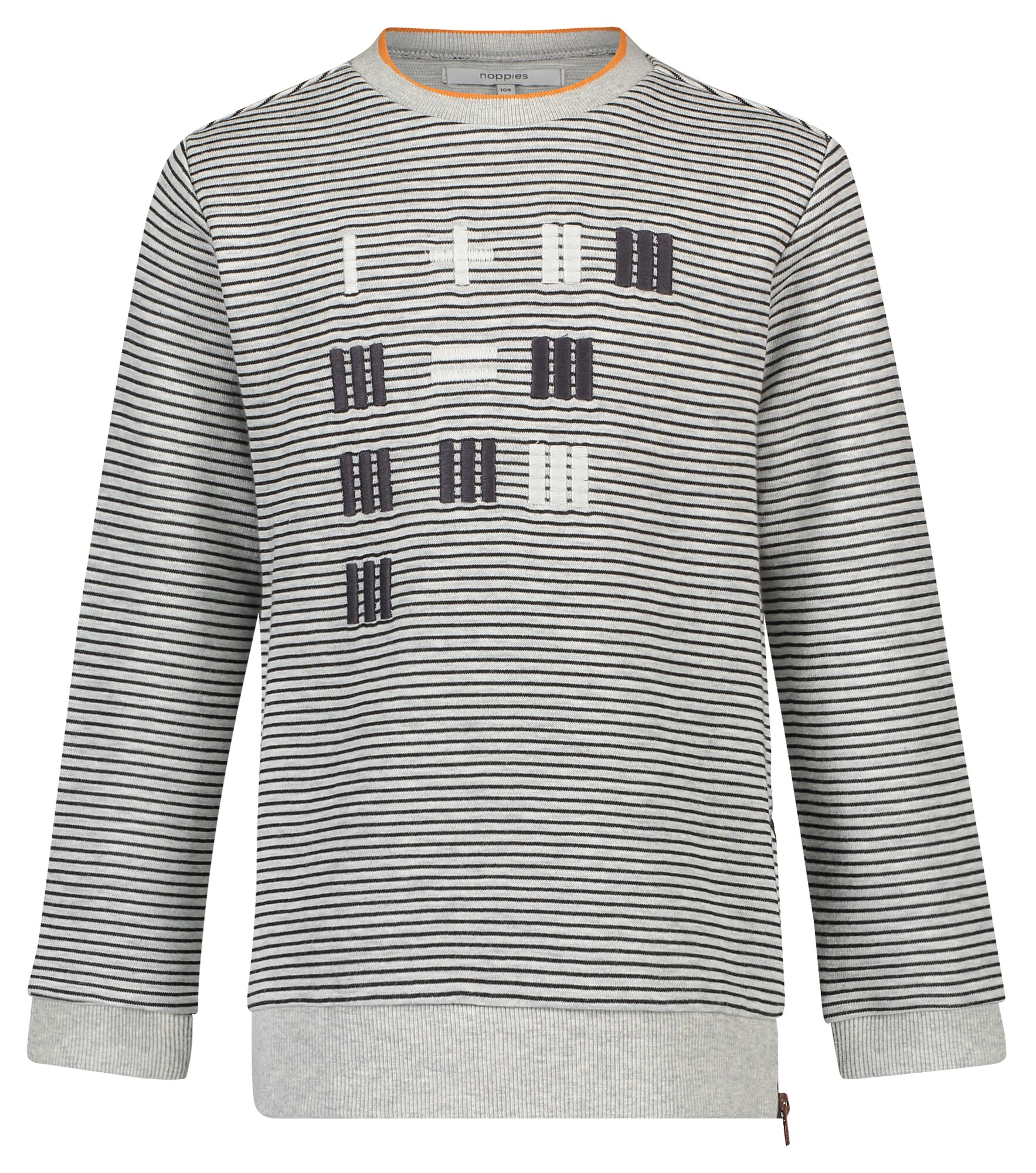 Noppies Jongens Trui Twan Antraciet Lichtgrijs noppies kopen in de aanbieding
