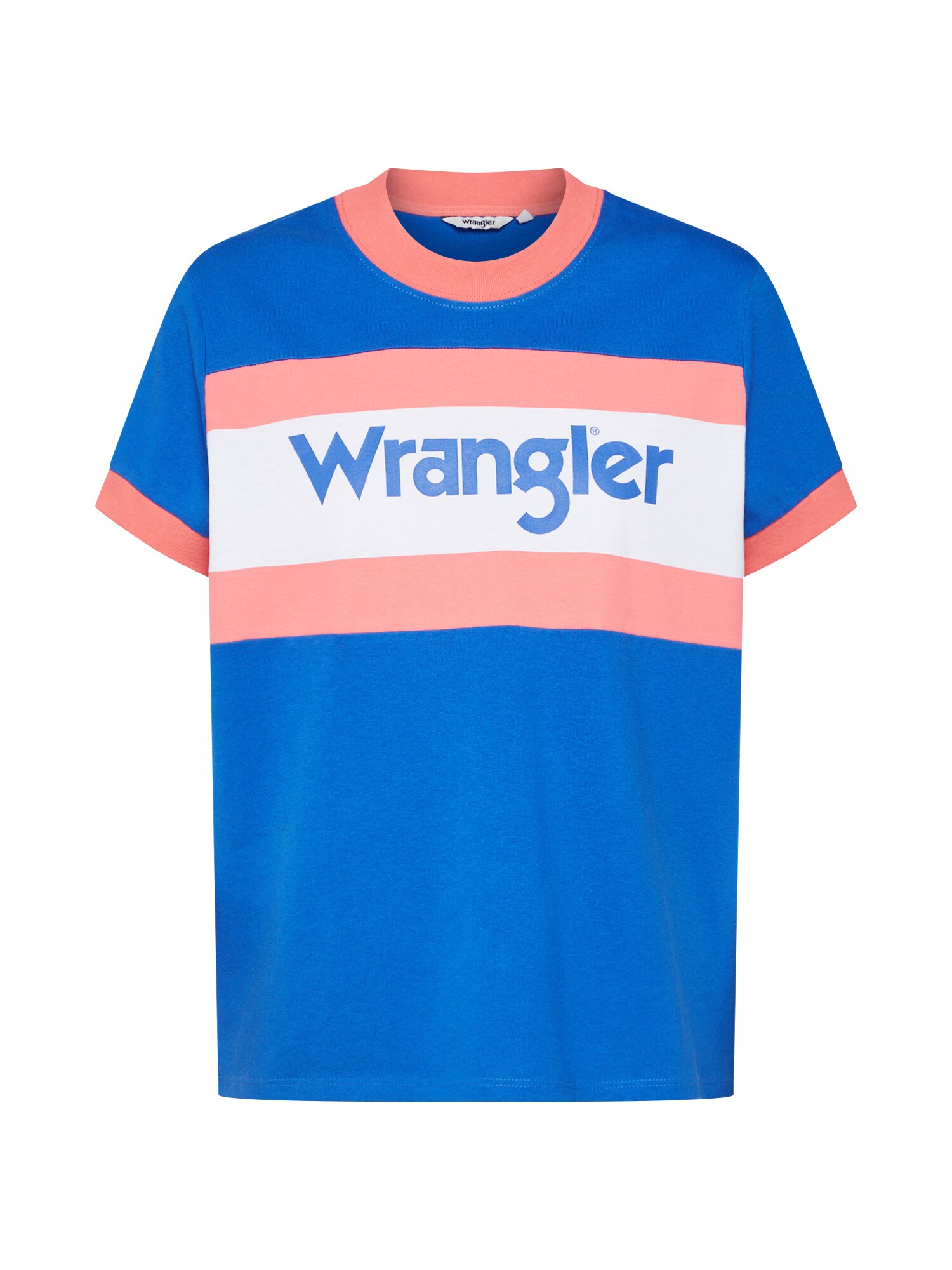 Wrangler Dames Shirt 80S Blauw Oudroze wrangler kopen in de aanbieding