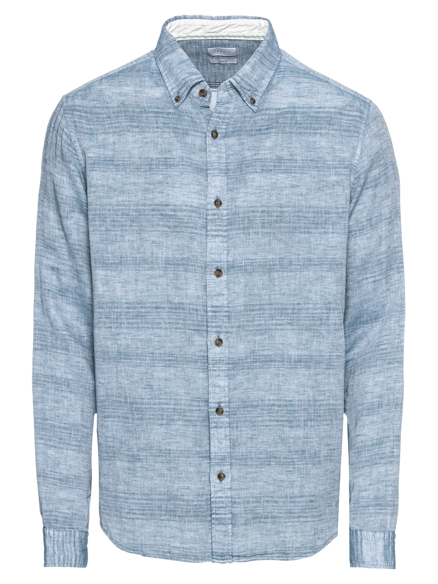 Esprit Heren Overhemd Doubleface Lsl Blauw esprit kopen in de aanbieding
