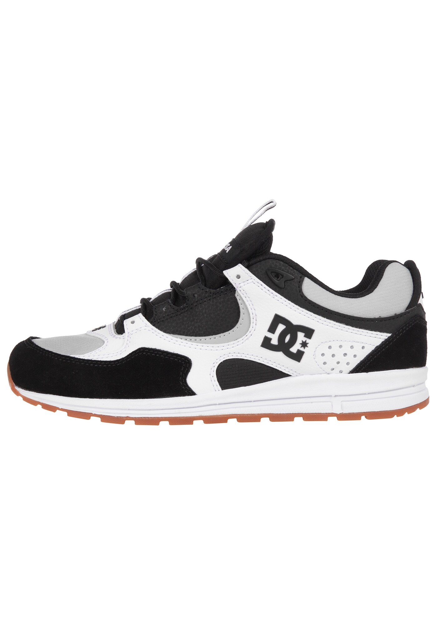Dc Shoes Heren Sneakers Laag Kalis Lite Grijs Zwart Wit dc shoes kopen in de aanbieding