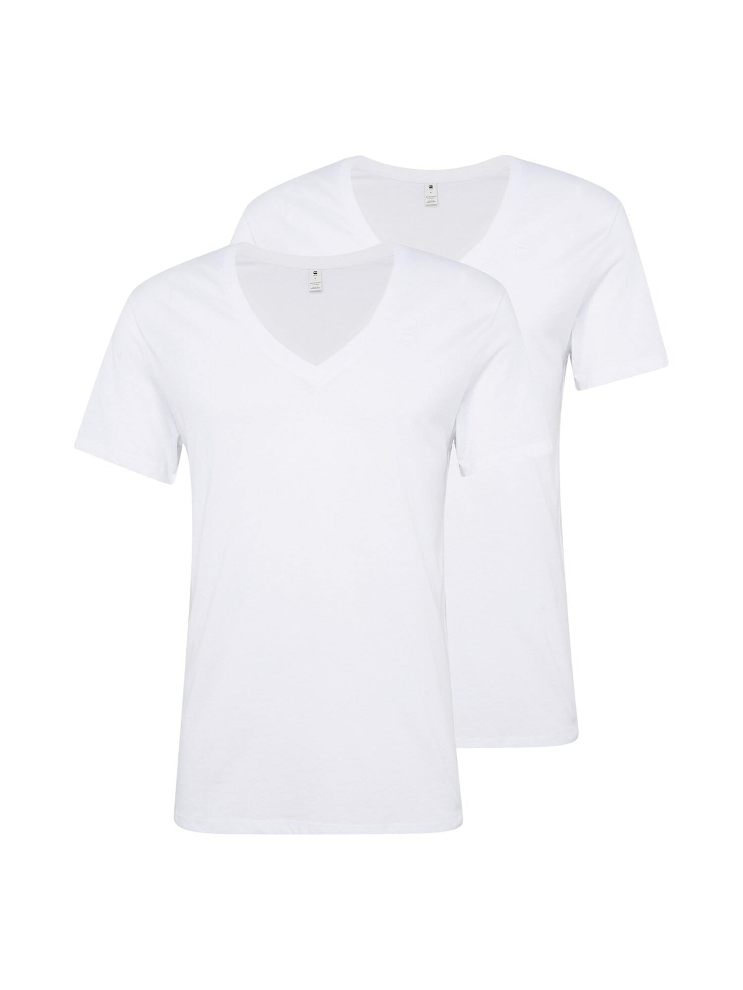G-Star RAW Marškinėliai 'Base HTR V T S/S'  balta