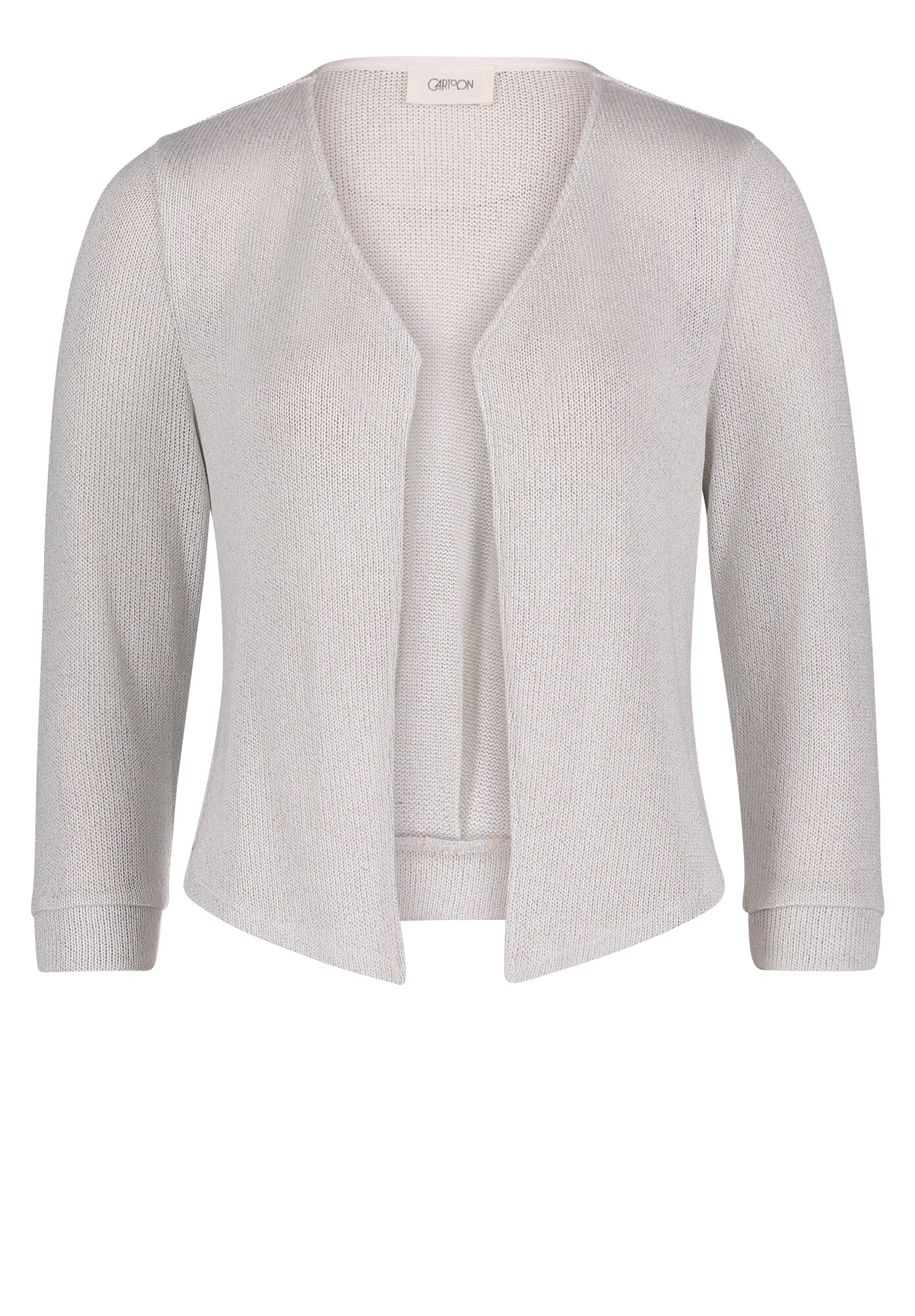 Cartoon Dames Gebreid Vest Zilver Natuurwit cartoon kopen in de aanbieding