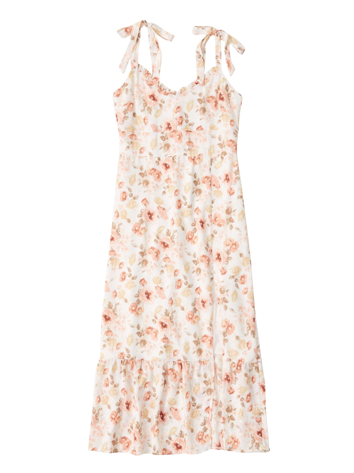 Abercrombie & Fitch Vasarinė suknelė  rožių spalva / balta