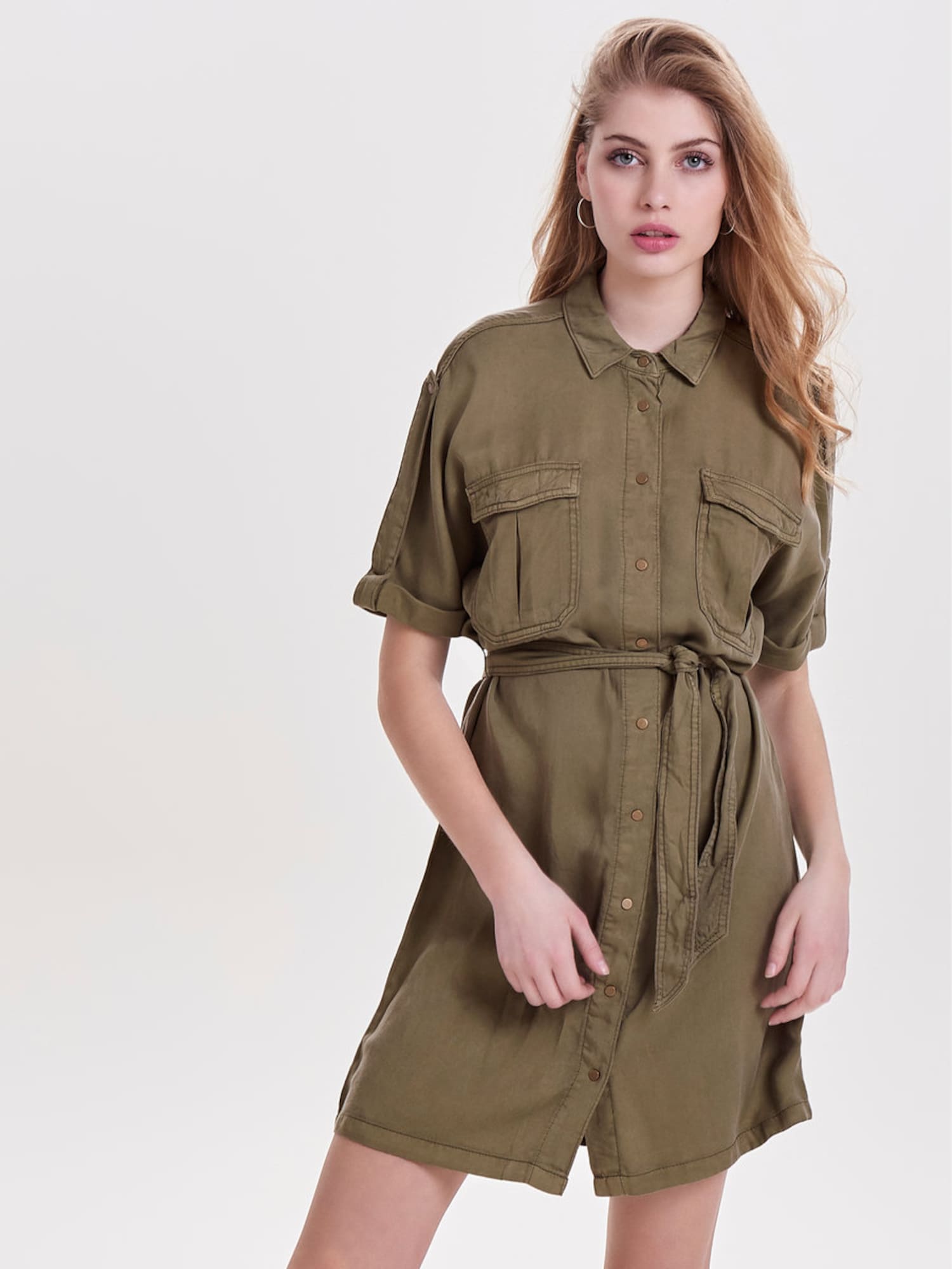 Only Dames Jurk Kaki only kopen in de aanbieding