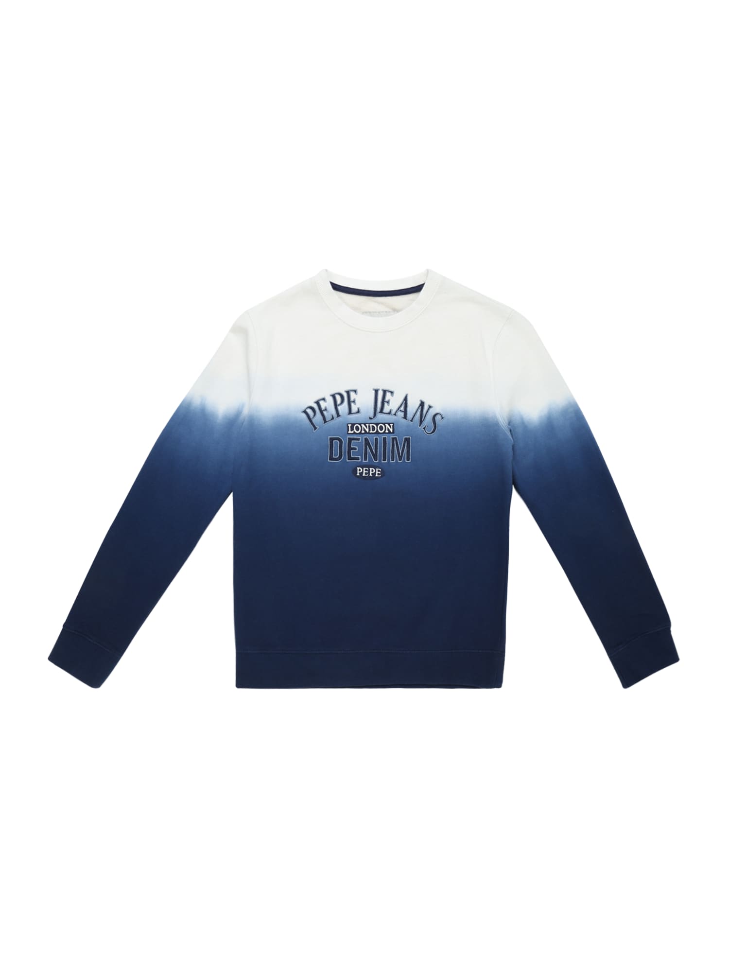 Pepe Jeans Jongens Sweatshirt Tyler Blauw Wit pepe jeans kopen in de aanbieding