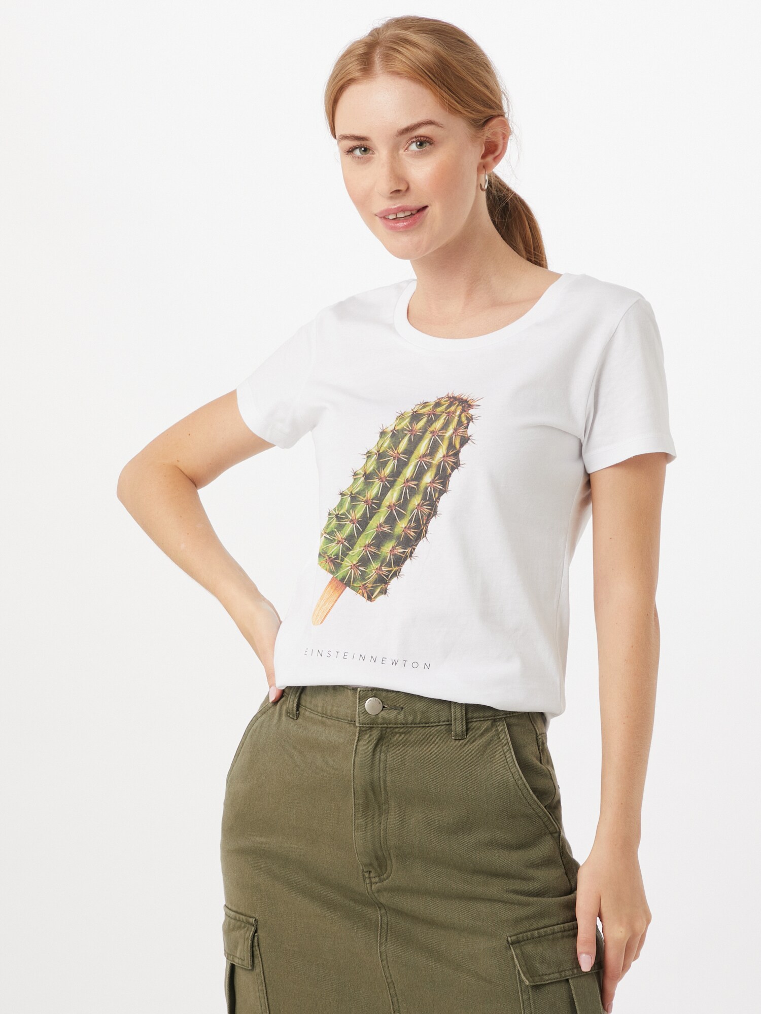 EINSTEIN & NEWTON Póló 'Cactus Ice'  vegyes színek / fehér termék 2. képe