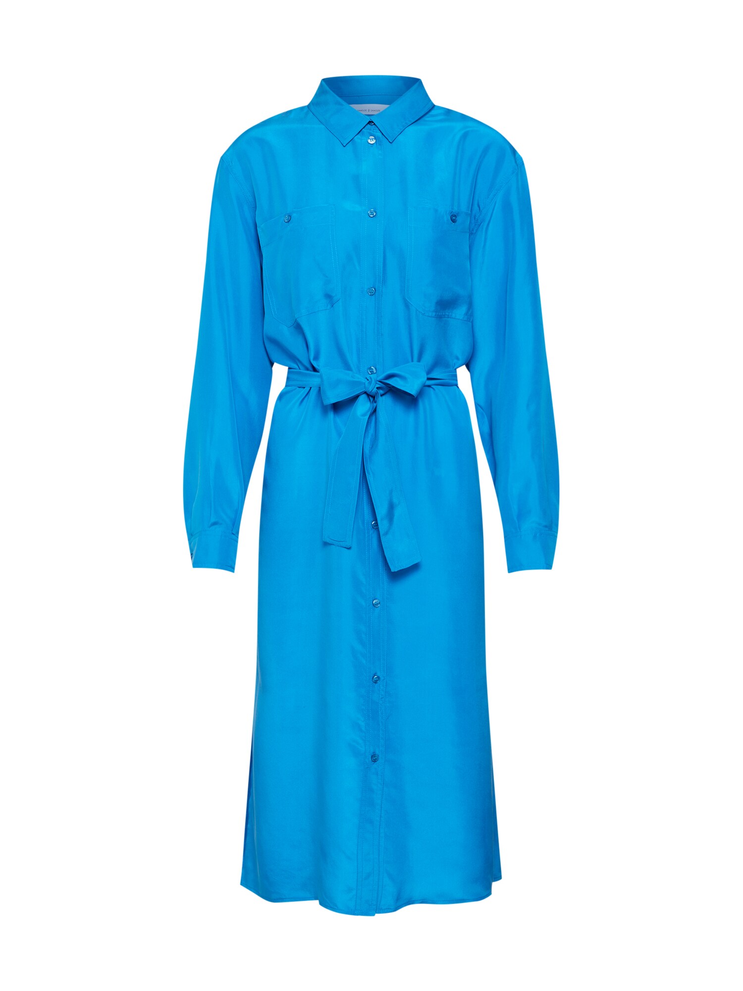 Samsoe Dames Blousejurk Cora Shirt Dress 10756 Blauw samsoe samsoe kopen in de aanbieding