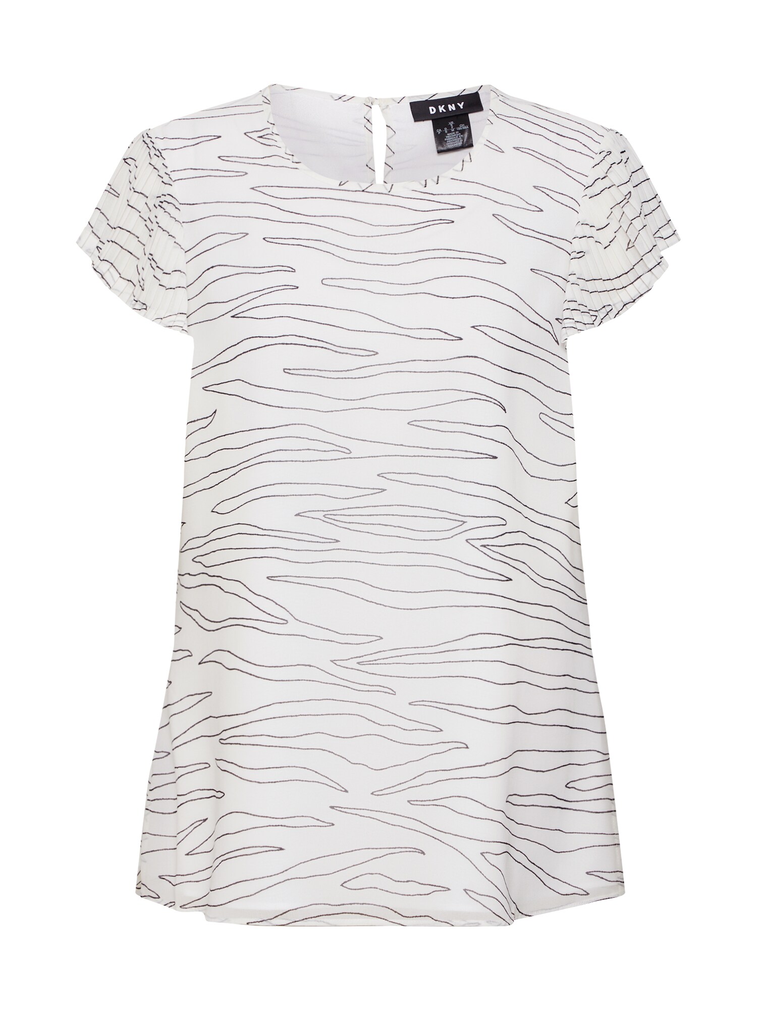 Dkny Dames Blouse Zwart Wit dkny kopen in de aanbieding