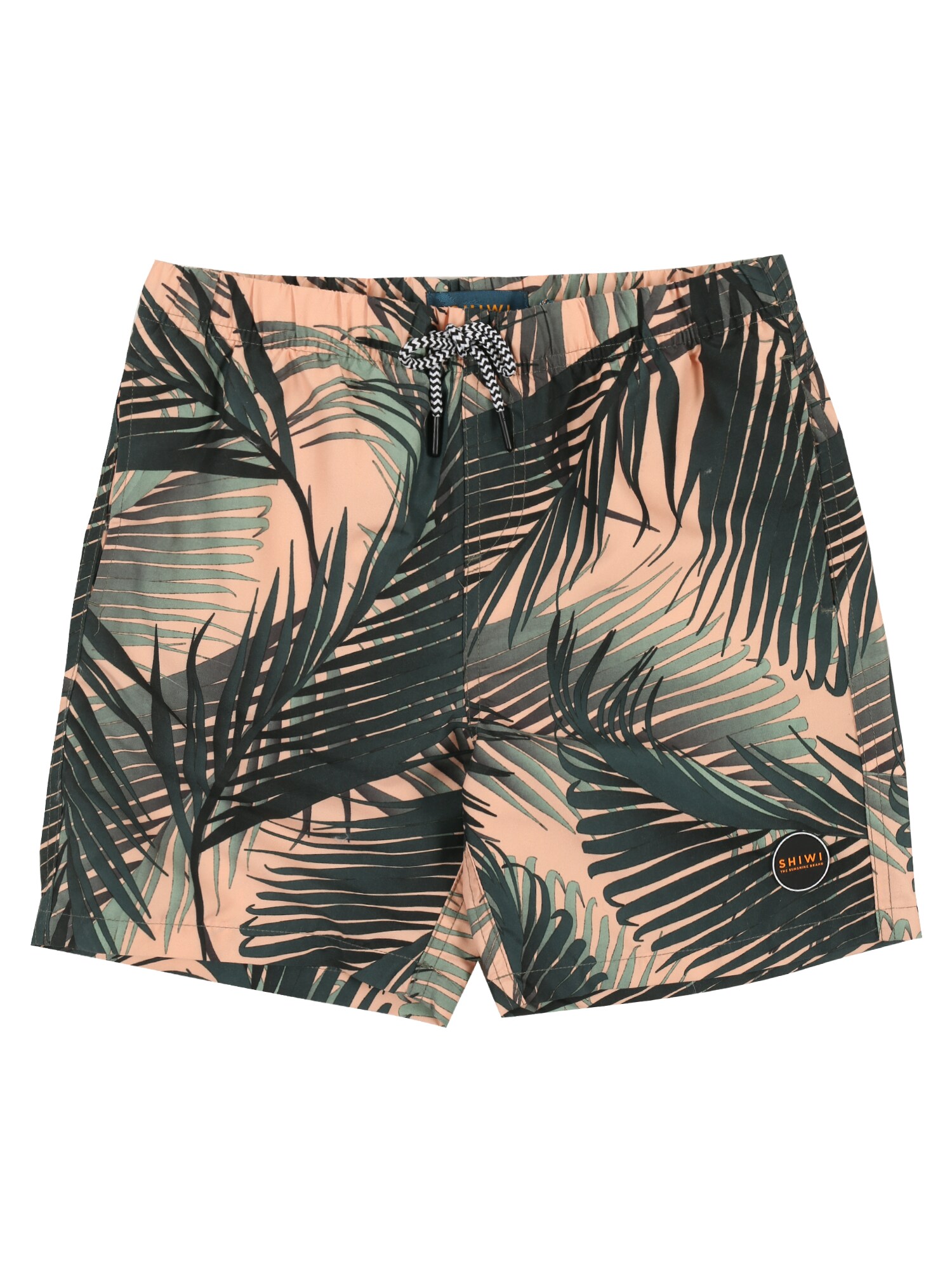 Shiwi Maudymosi kelnaitės 'boys swimshort foliage'  persikų spalva / žalia