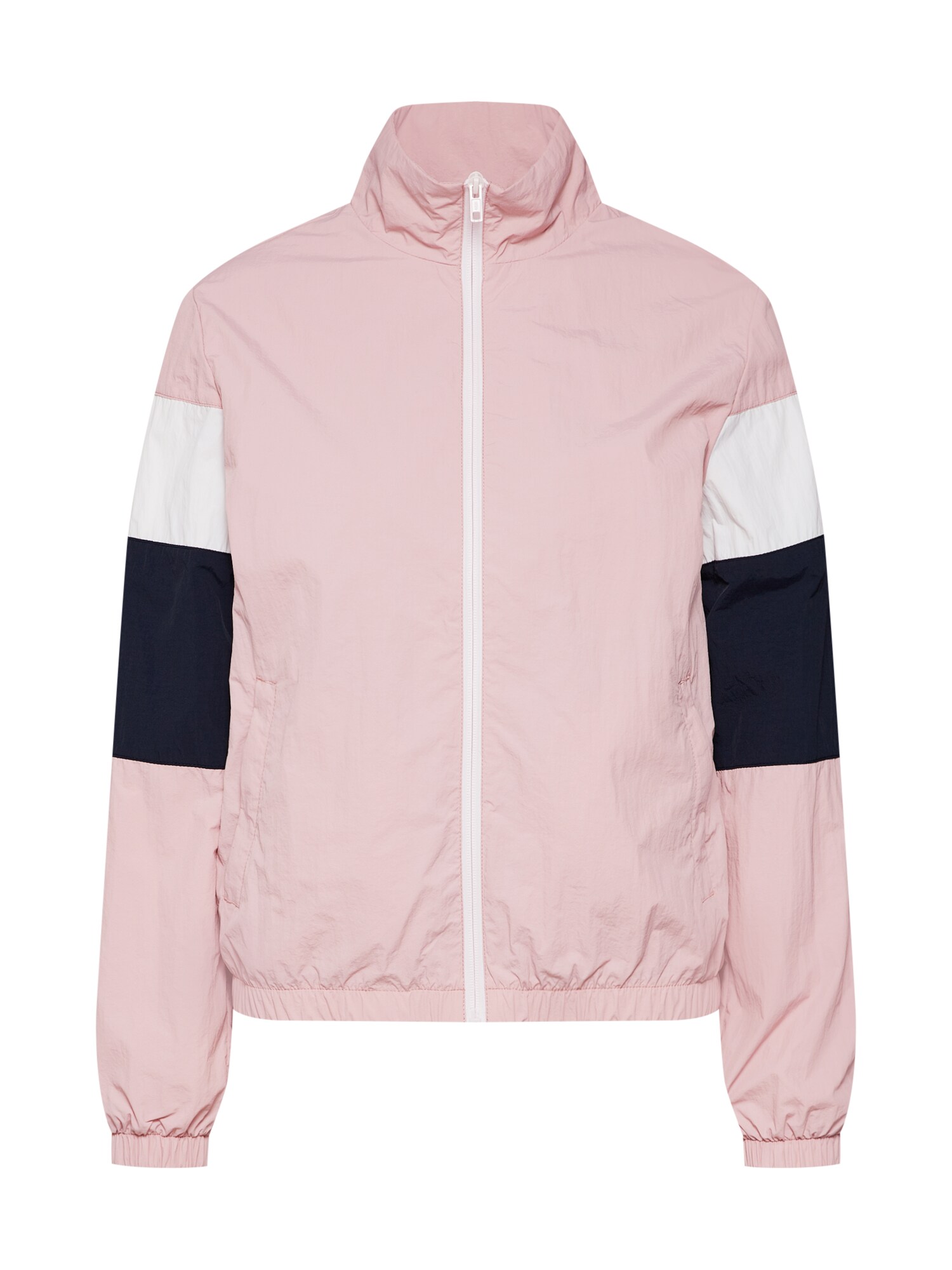 Urban Classics Demisezoninė striukė  rožių spalva / juoda / balta