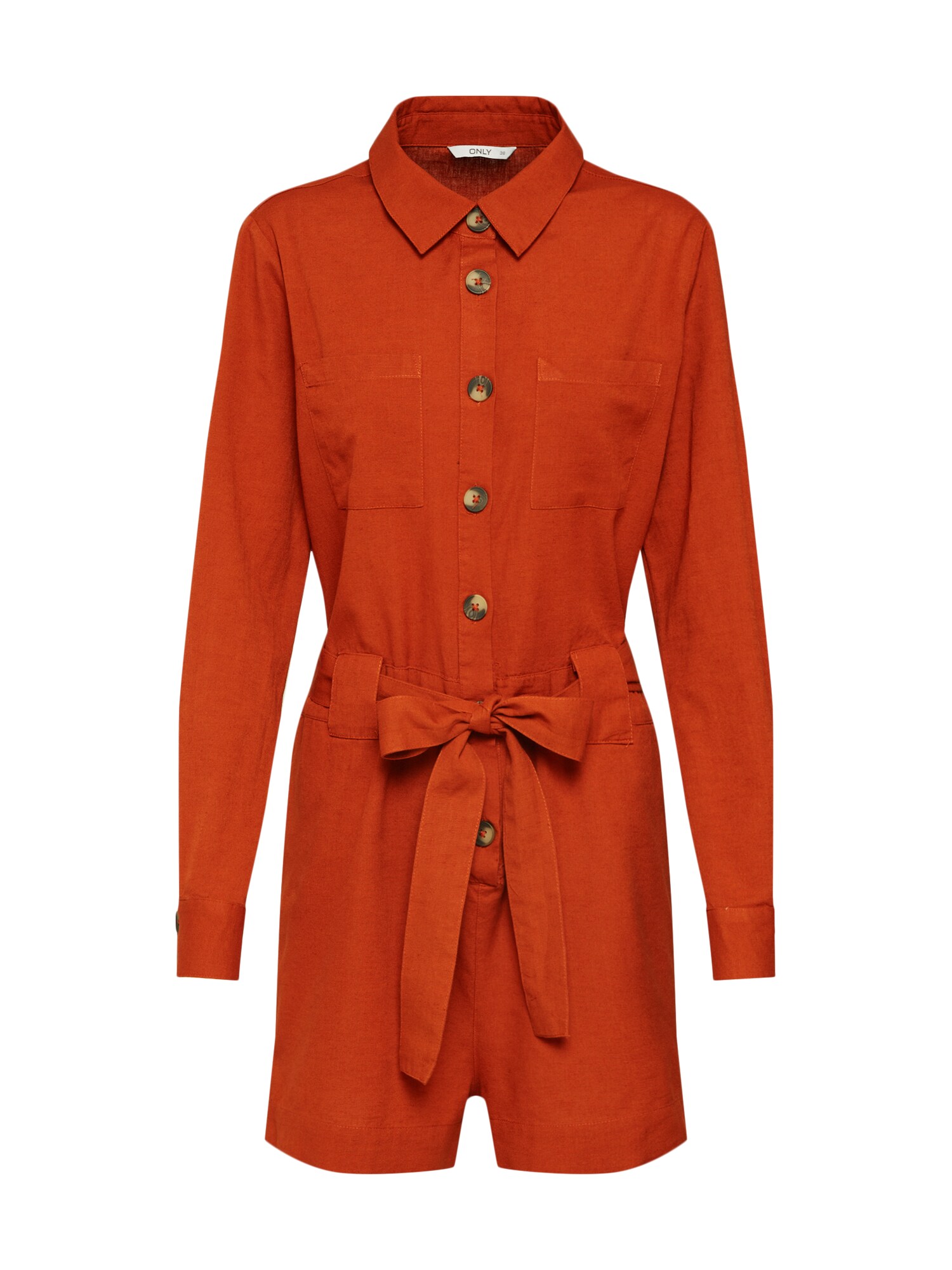 Only Dames Jumpsuit Onllina Ls Wvn Roestbruin only kopen in de aanbieding