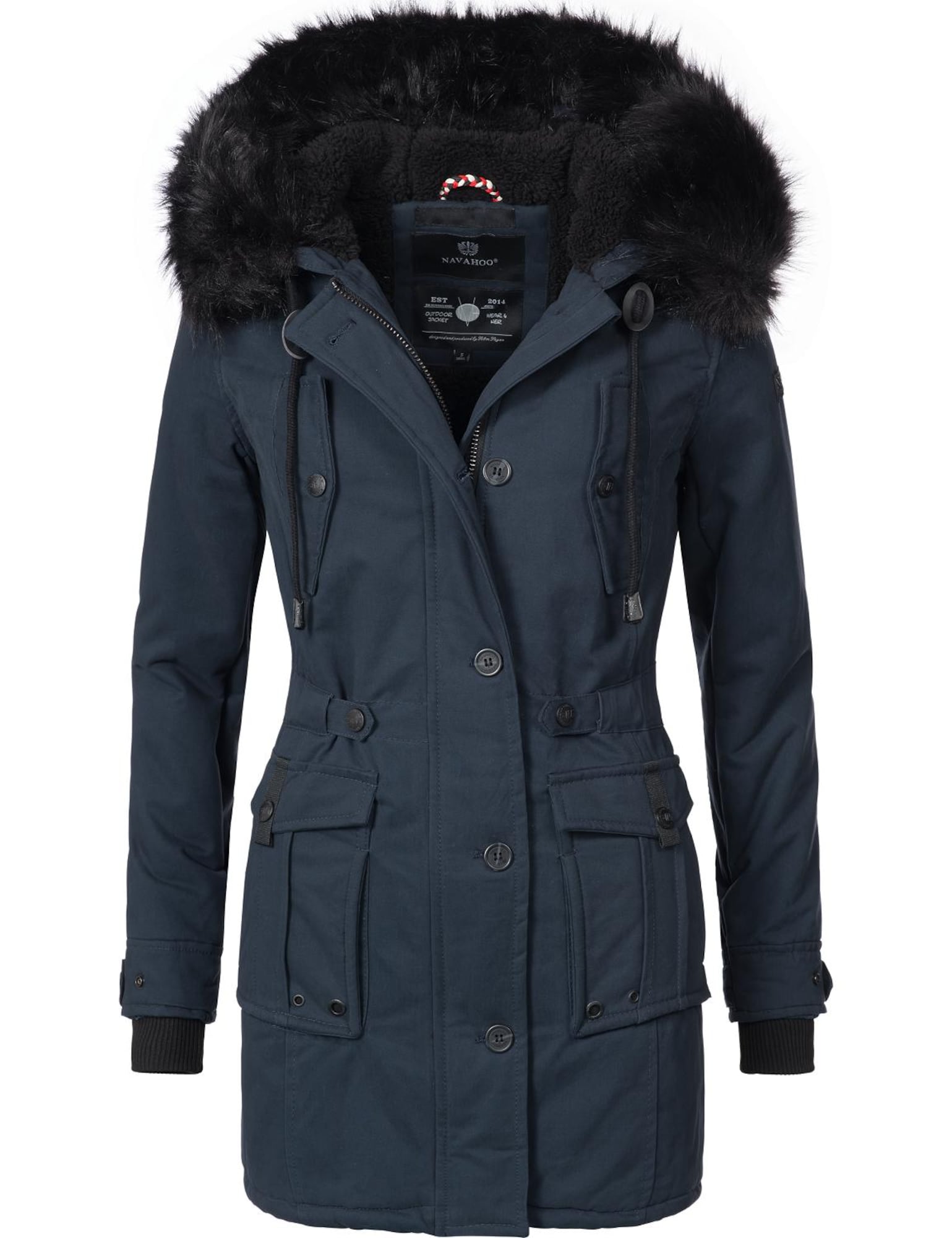 NAVAHOO Parka de iarnă Luluna  albastru noapte