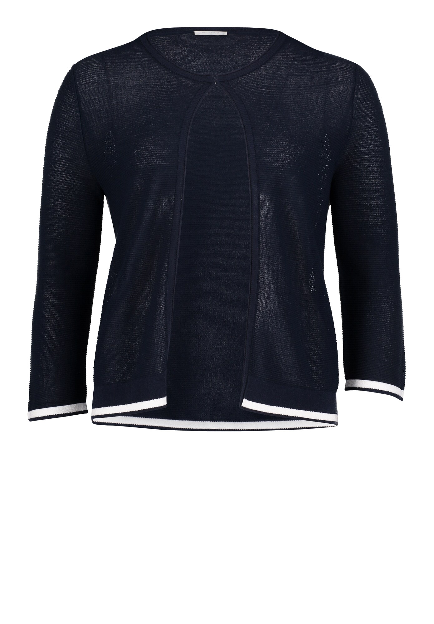 Betty Co Dames Gebreid Vest Nachtblauw betty co kopen in de aanbieding