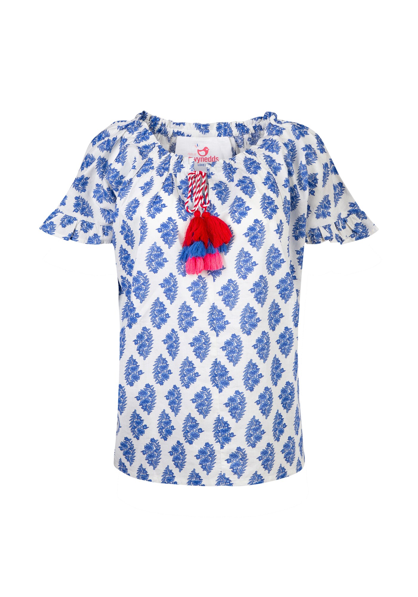 Gwynedds Dames Blouse Adela The Blauw Wit gwynedds kopen in de aanbieding