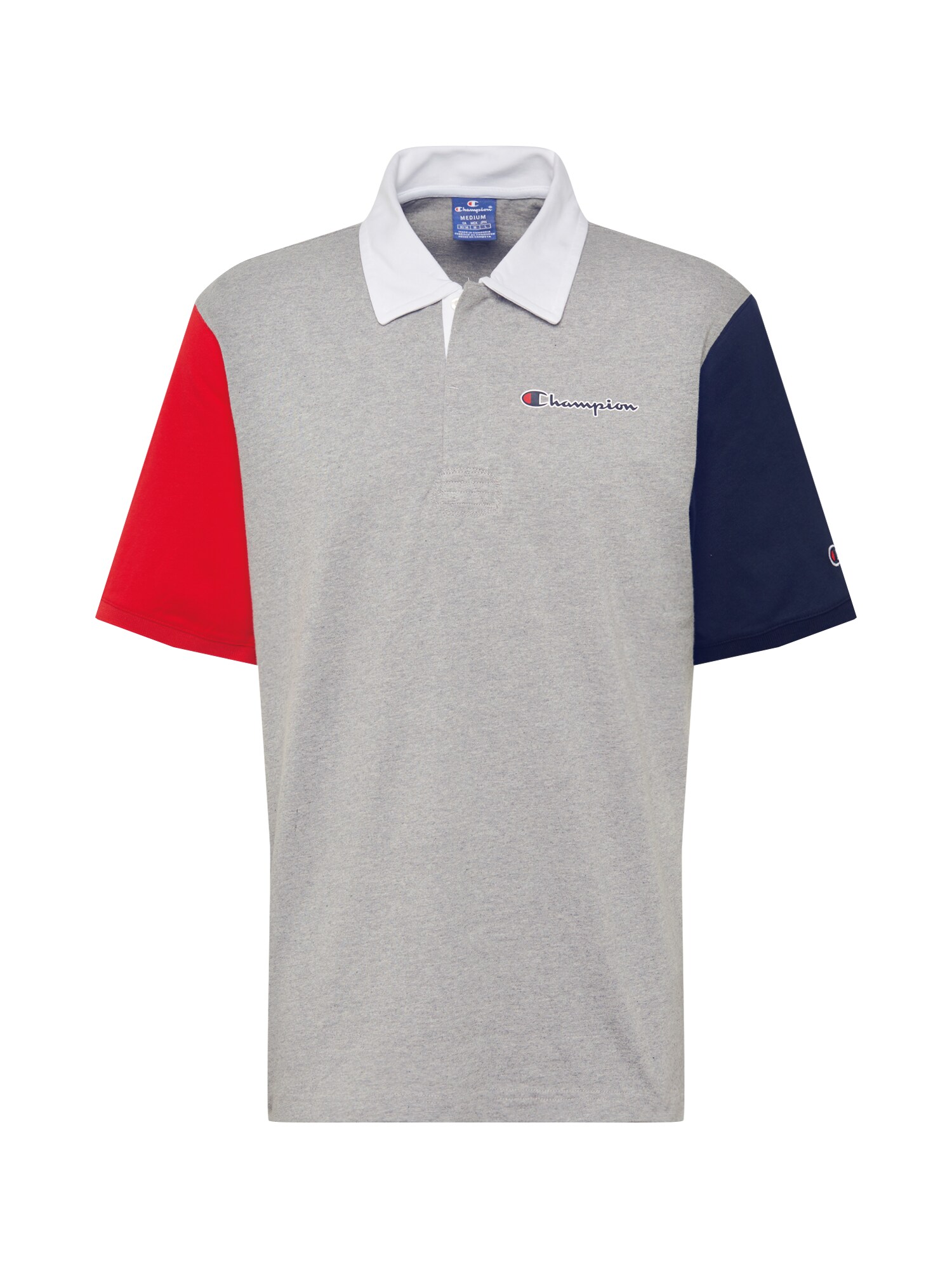 Champion Authentic Athletic Apparel Marškinėliai  mėlyna / pilka / raudona