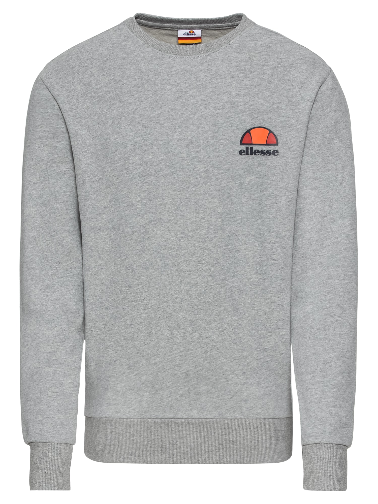 Ellesse Heren Sweatshirt Diveria Grijs Gemeleerd ellesse kopen in de aanbieding