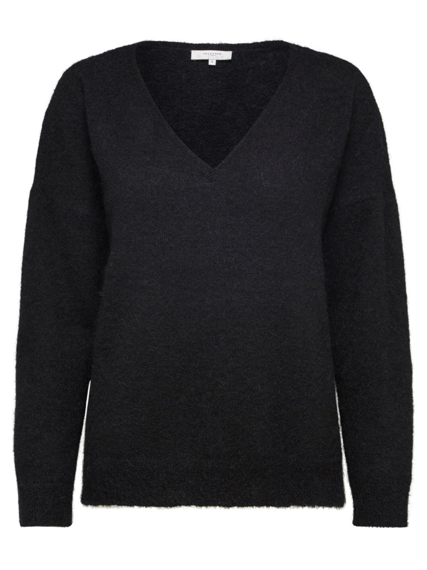 Selected Femme Dames Trui Livana Zwart selected femme kopen in de aanbieding