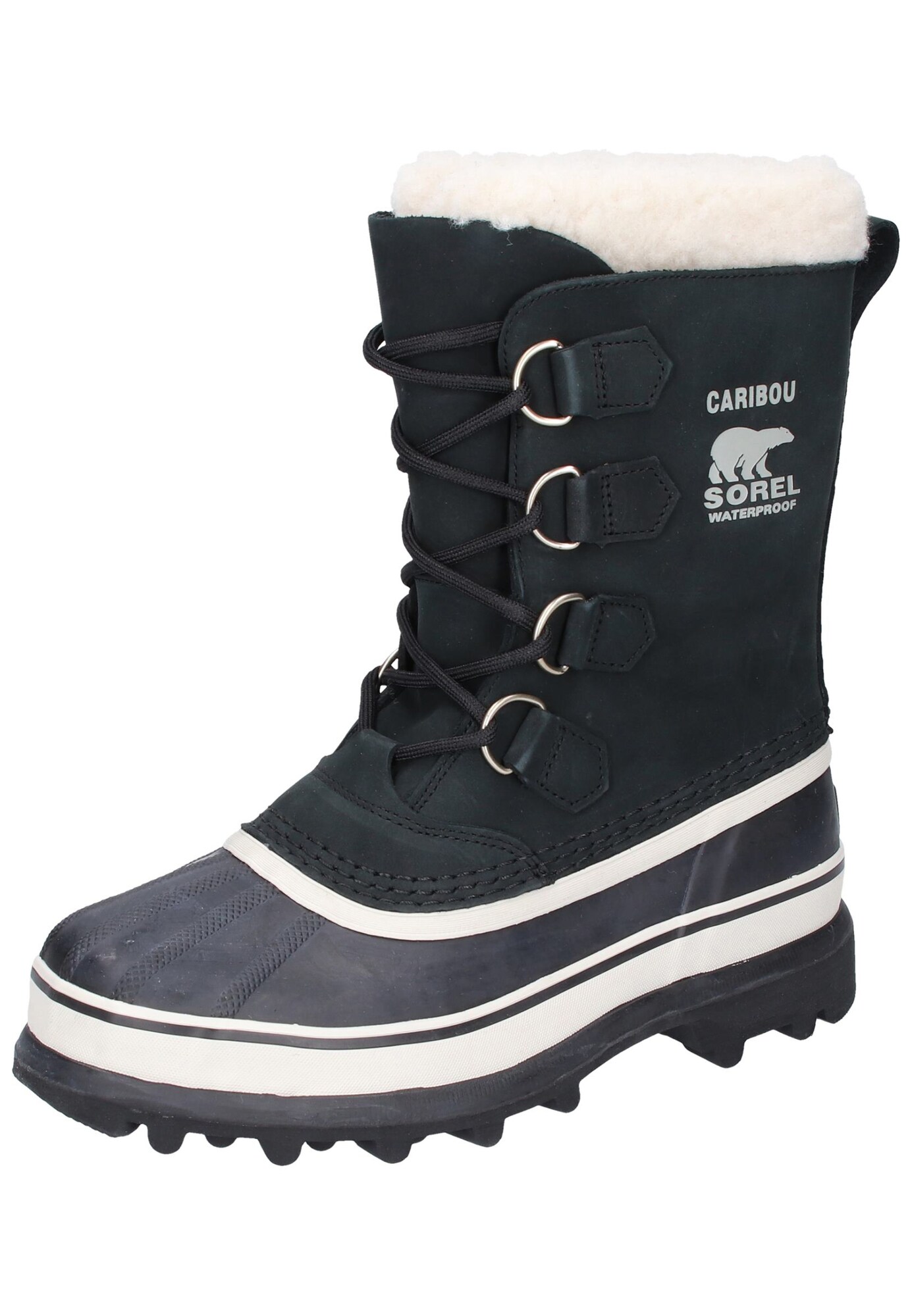 Sorel Dames Snowboots Zwart Wit sorel kopen in de aanbieding