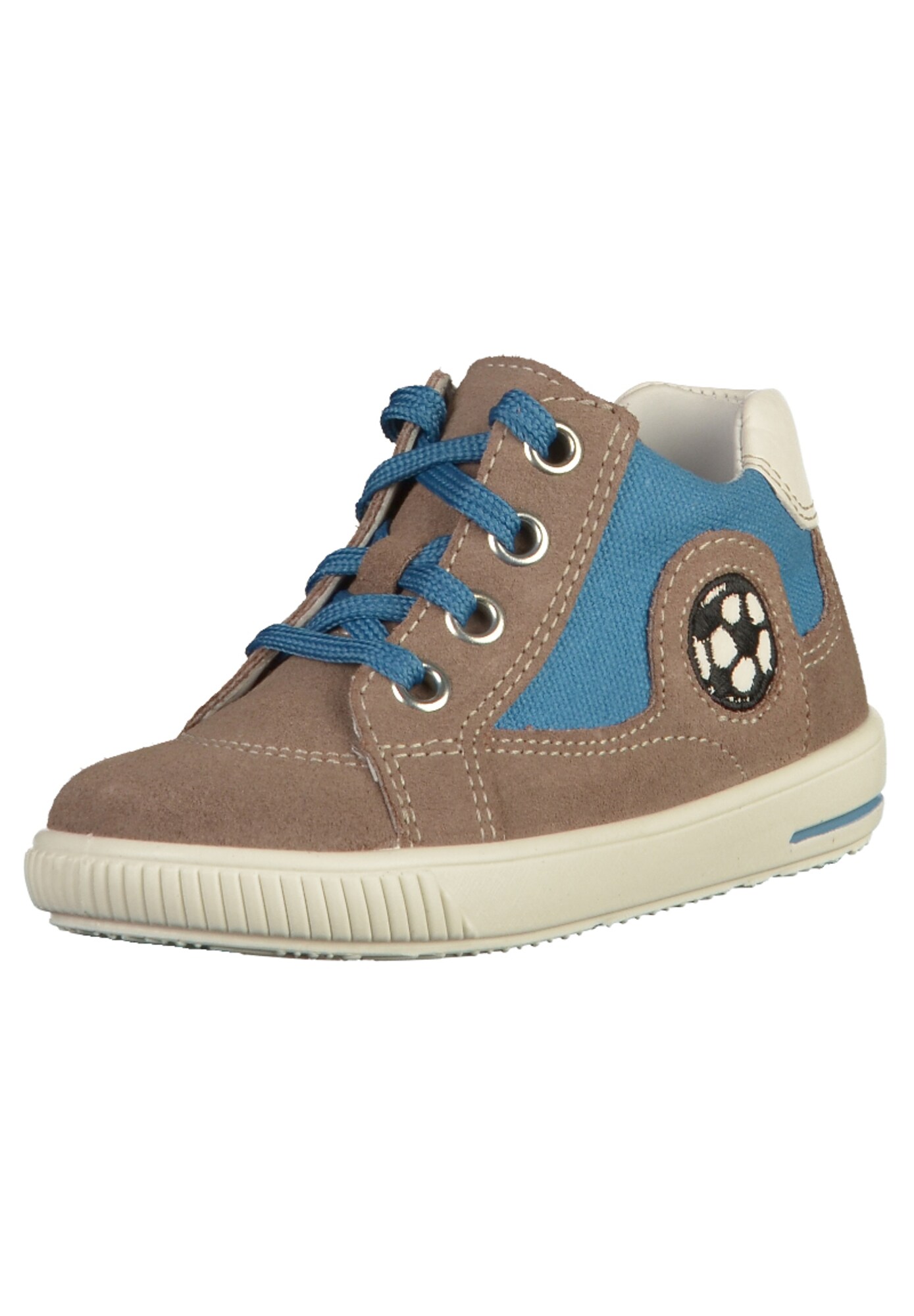 Superfit Jongens Sneakers Donkerbeige Hemelsblauw superfit kopen in de aanbieding