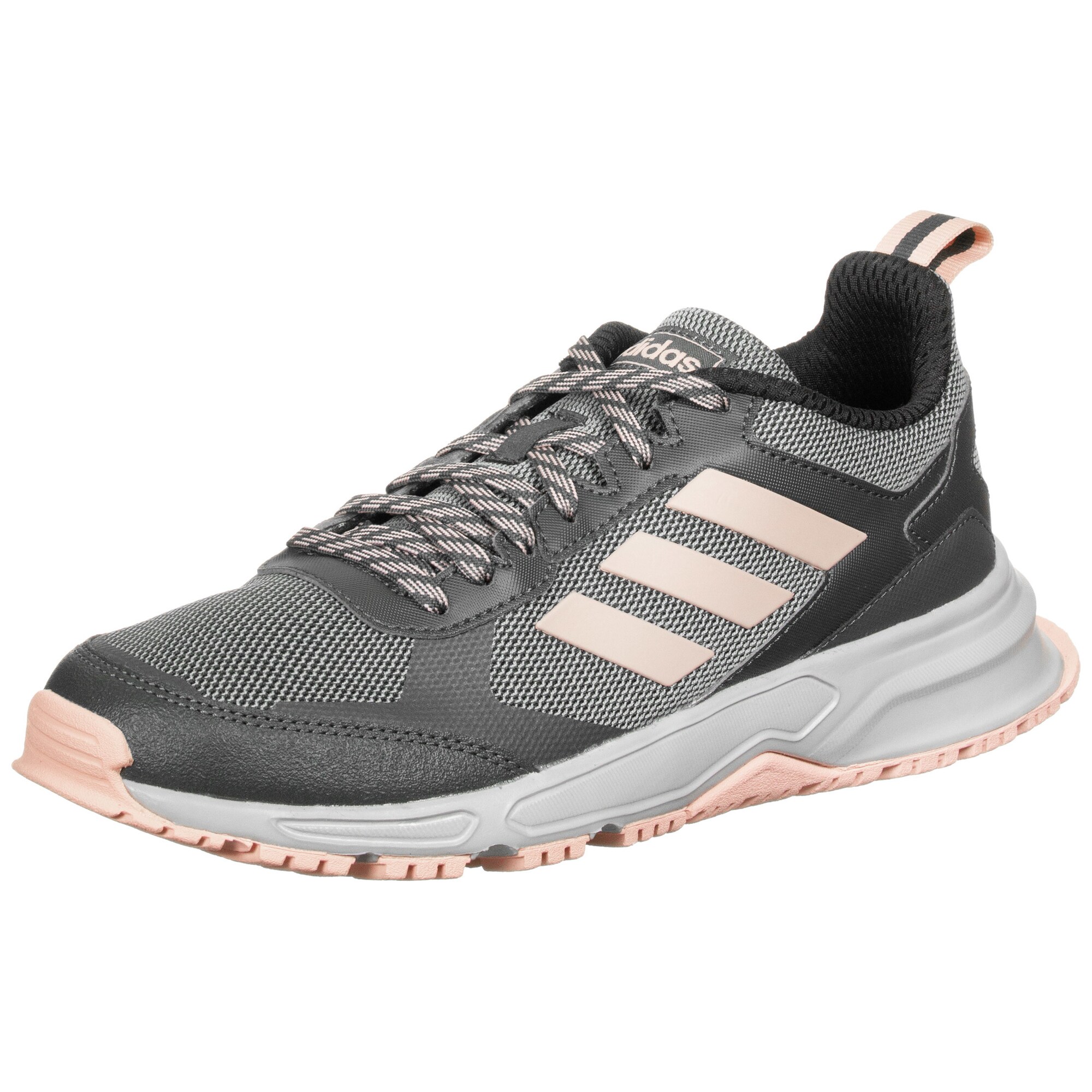 ADIDAS PERFORMANCE Bėgimo batai 'Rockadia Trail 3.0'  sidabro pilka / balta / šviesiai rožinė
