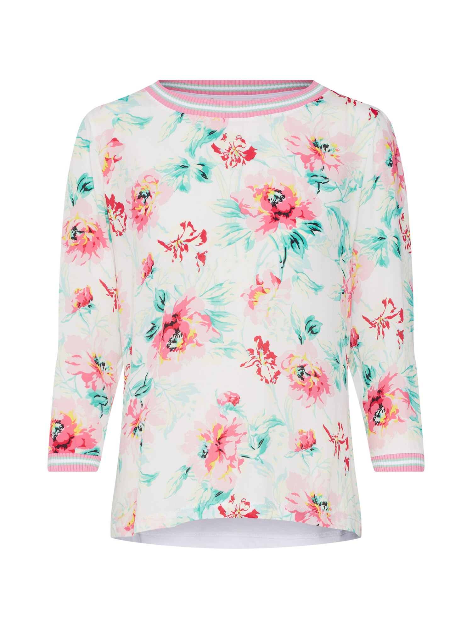 Rich Royal Dames Blouse Turquoise Rosa Wit rich royal kopen in de aanbieding