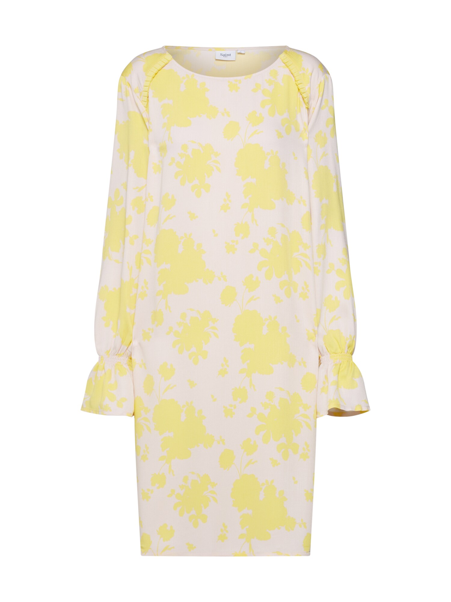 Saint Tropez Dames Jurk Candy Flower Beige Geel saint tropez kopen in de aanbieding