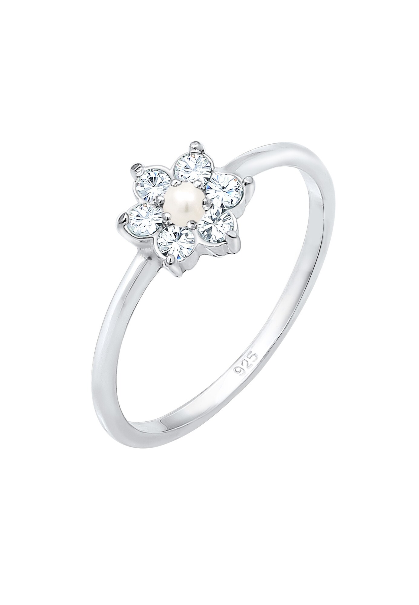 Elli Premium Ring 'Blume' Zilver