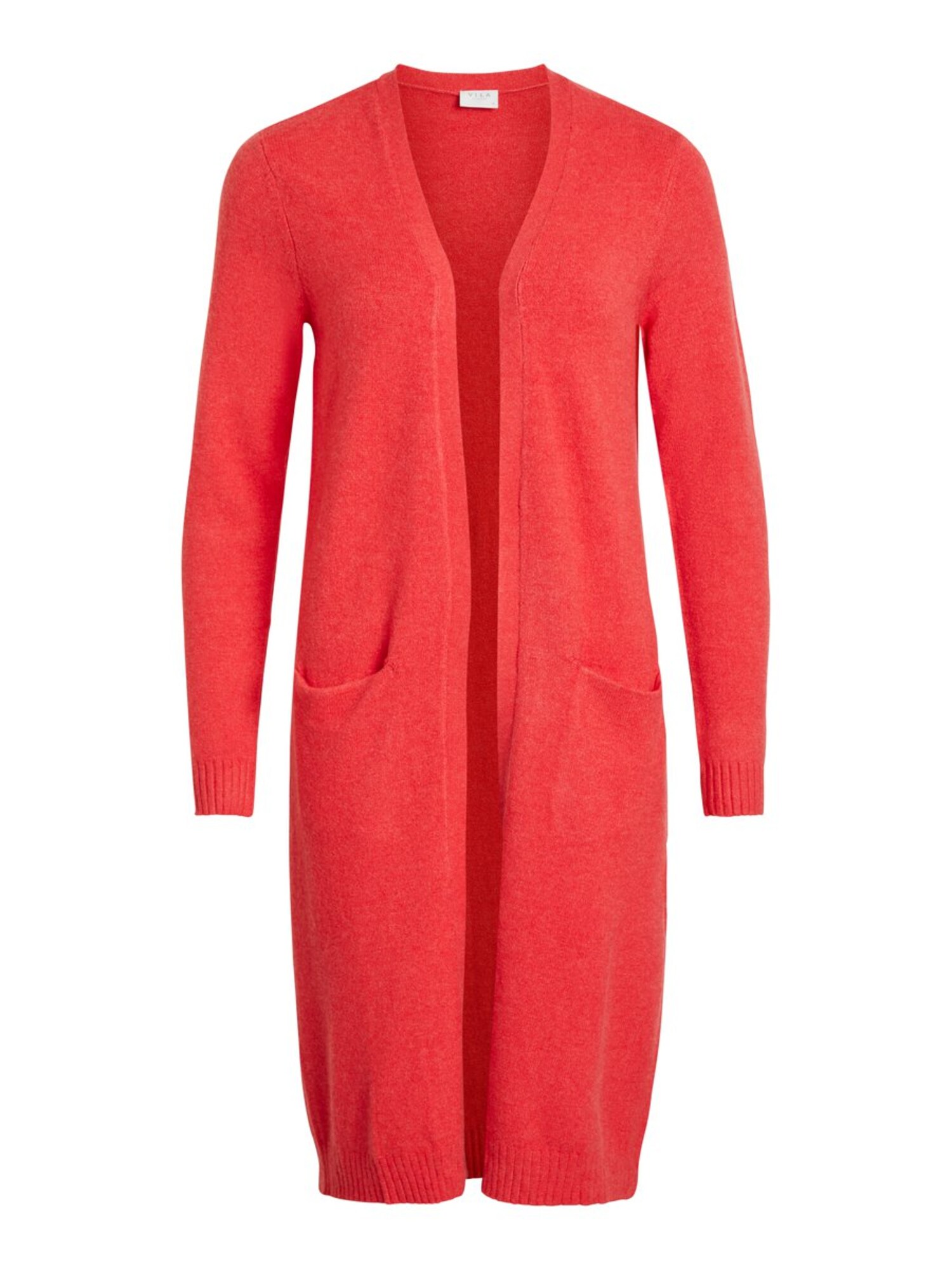 Vila Dames Gebreid Vest Ril Cranberry vila kopen in de aanbieding