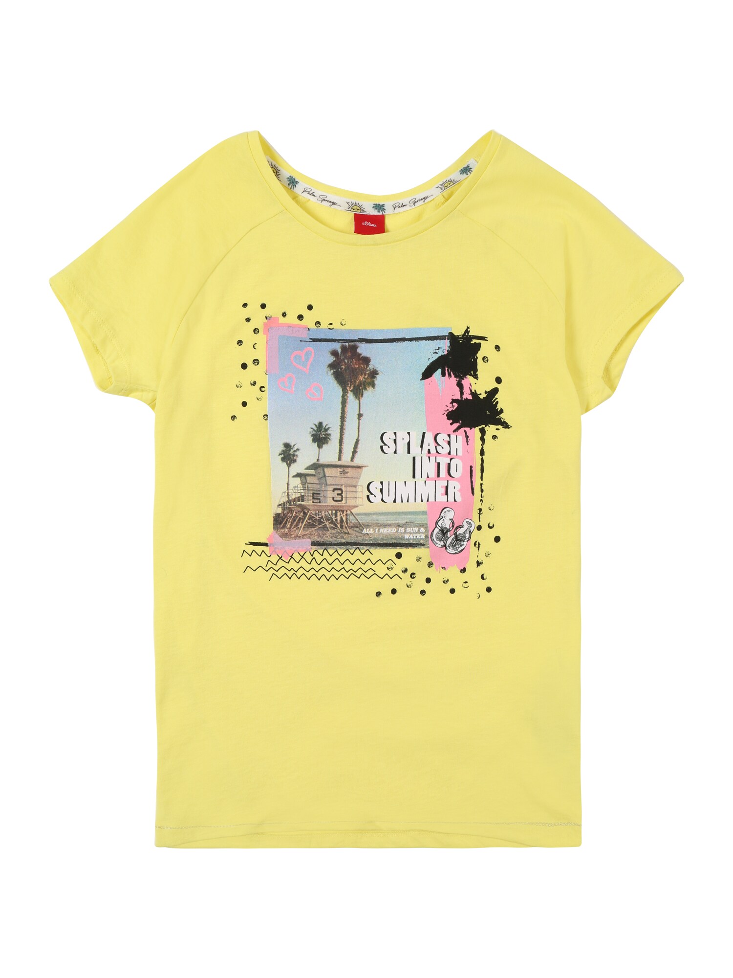 Soliver Junior Meisjes Shirt Geel soliver junior kopen in de aanbieding