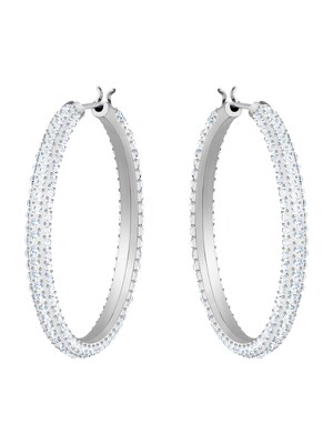 Swarovski Pendientes 'Dextera'  plata