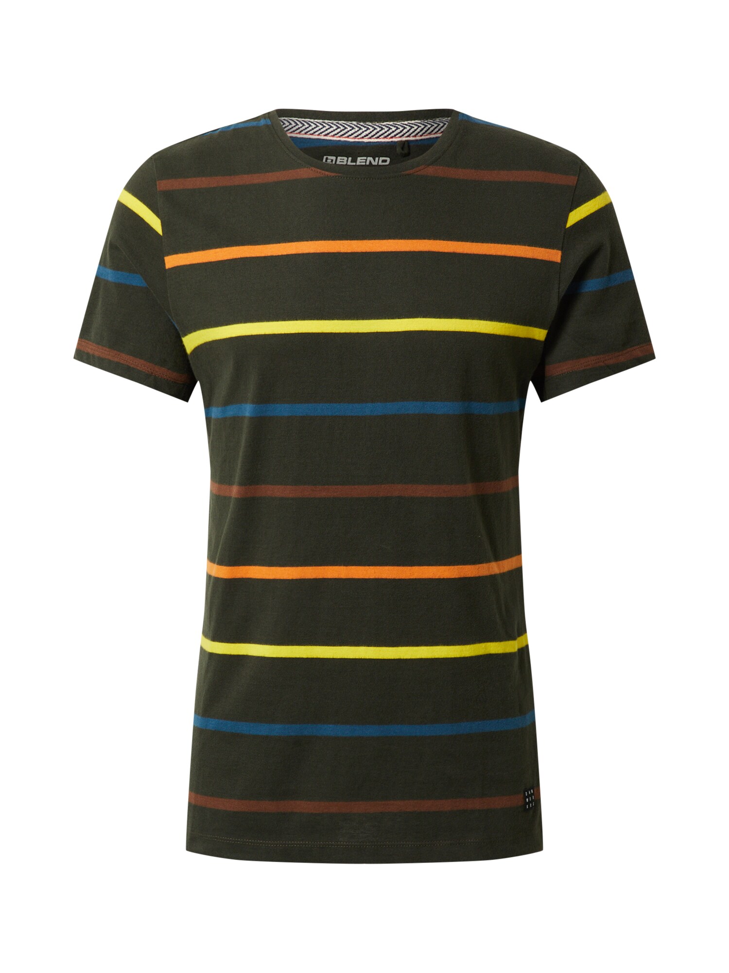 BLEND Marškinėliai  rusvai žalia / mėlyna / raudona / oranžinė / geltona