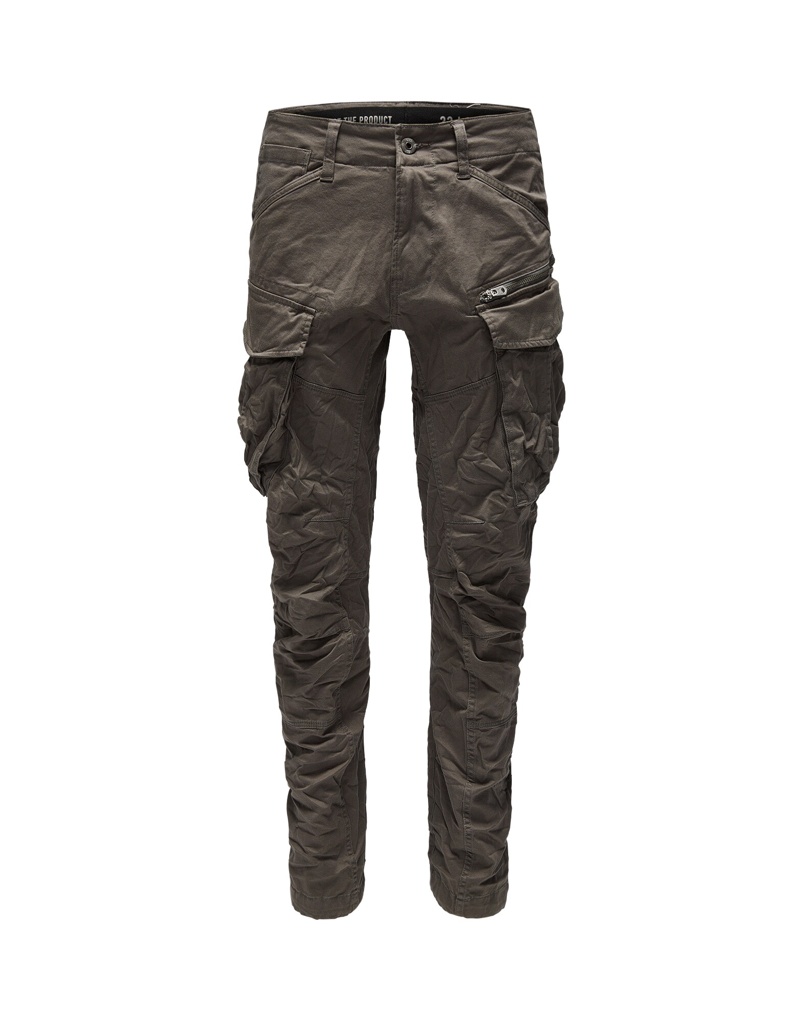 G-Star RAW Laisvo stiliaus kelnės 'Rovic 3D Tapered'  rusvai žalia