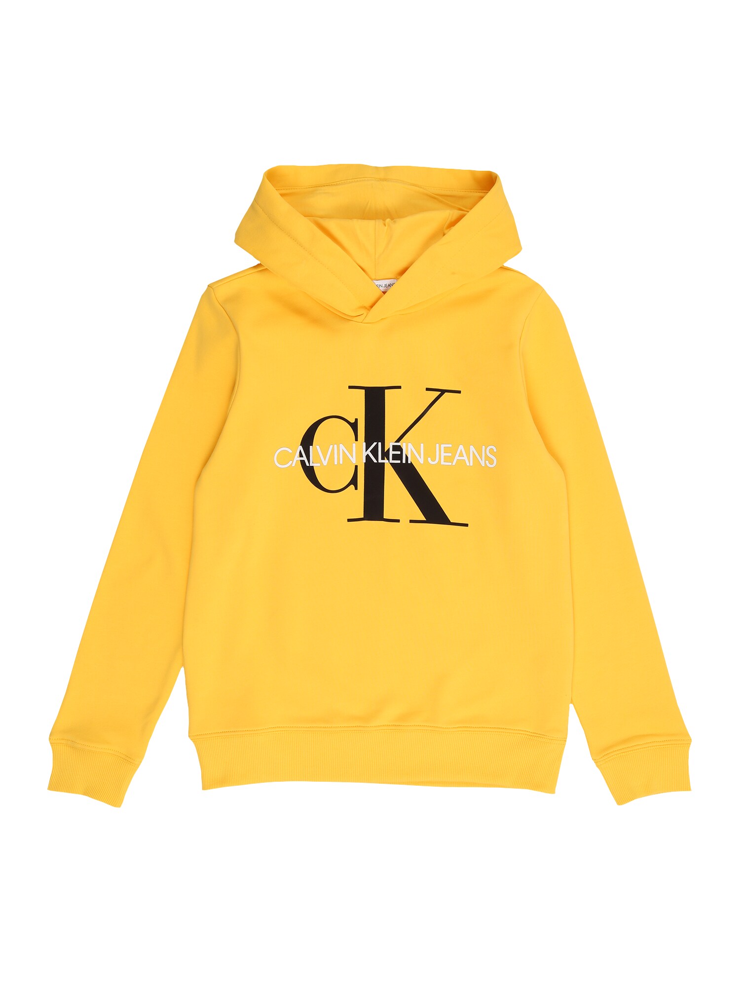 Calvin Klein Jeans Megztinis be užsegimo 'MONOGRAM'  geltona