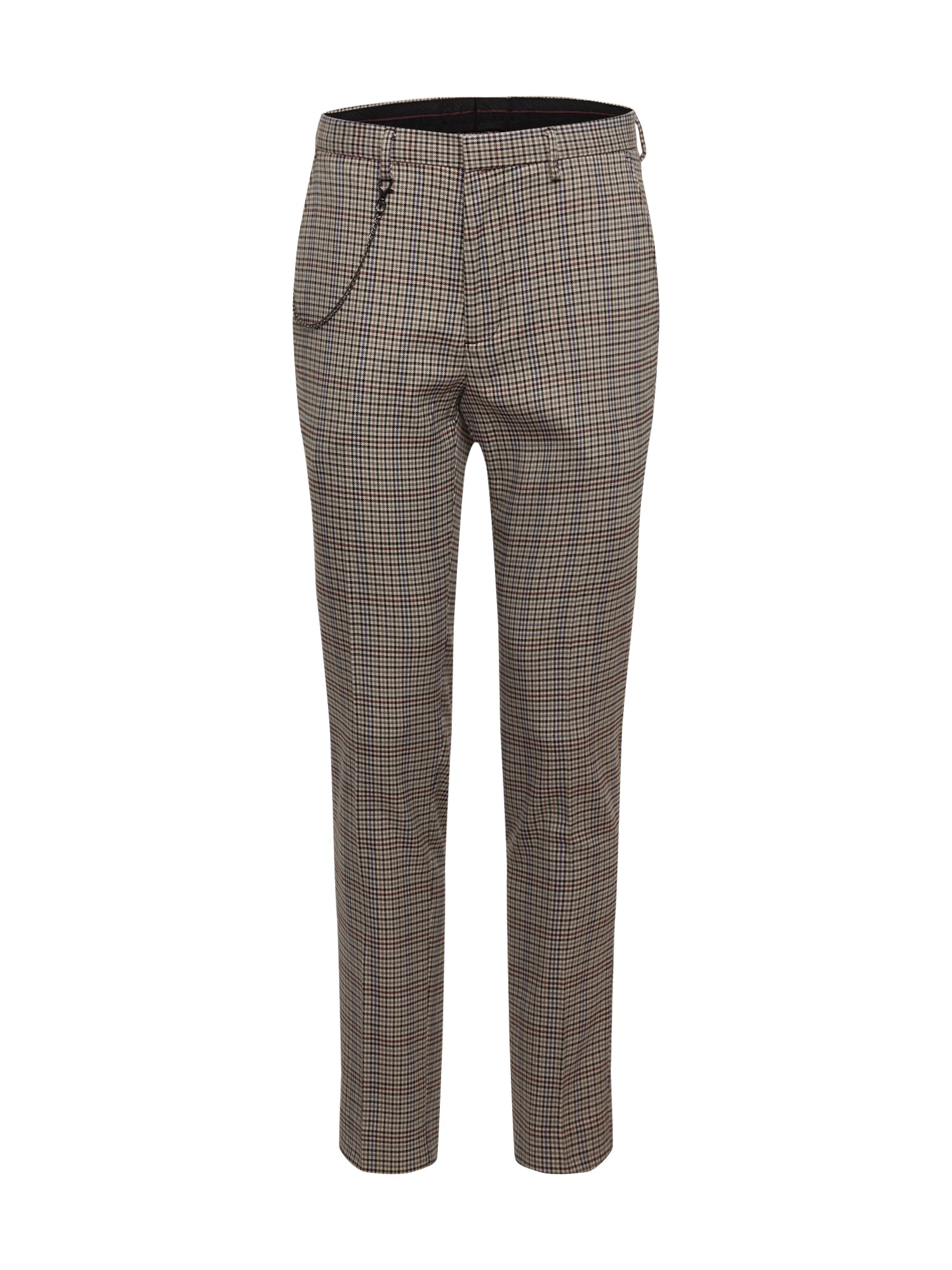 BURTON MENSWEAR LONDON Kelnės 'TP MULTI HOUSE CHECK'  pilka