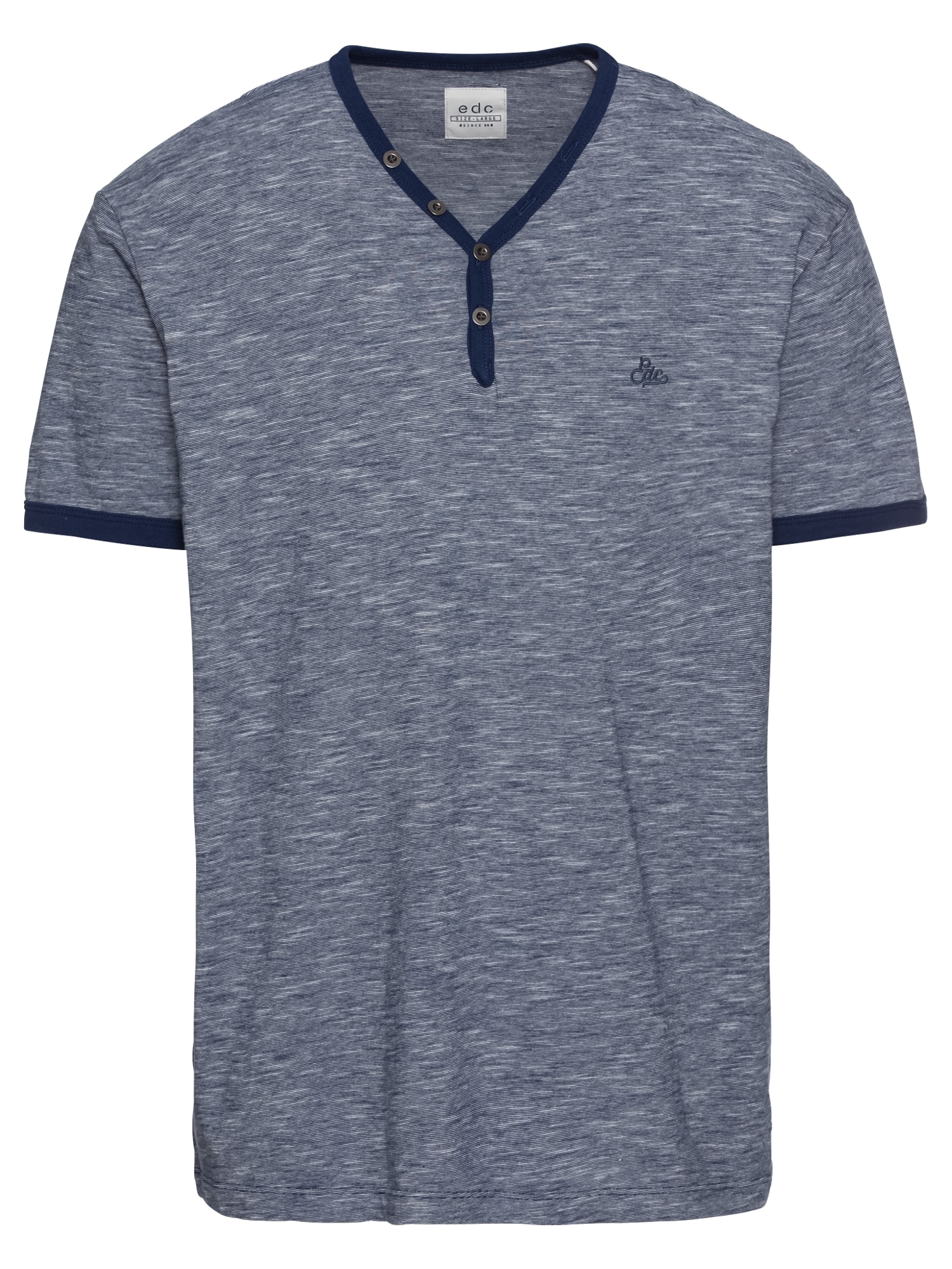 Edc By Esprit Heren Shirt Sg 068Cc2K012 Navy edc by esprit kopen in de aanbieding