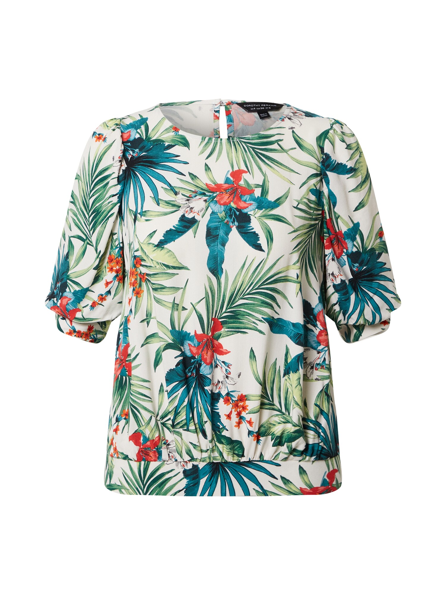 Dorothy Perkins Marškinėliai  dramblio kaulo / benzino spalva / žalia / karmino raudona