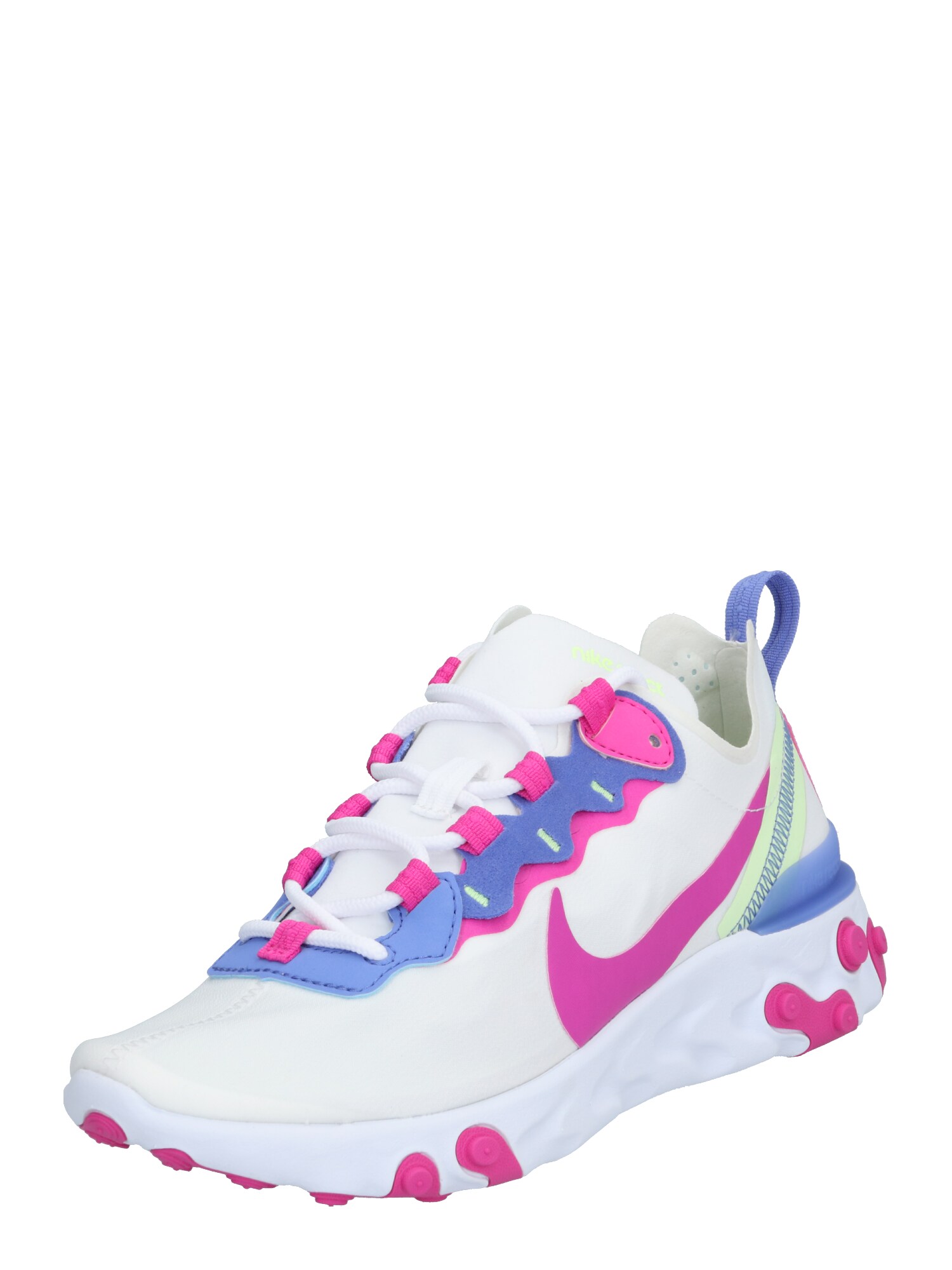Nike Sportswear Sportbačiai be auliuko 'React Element 55'  purpurinė / balta / rožinė