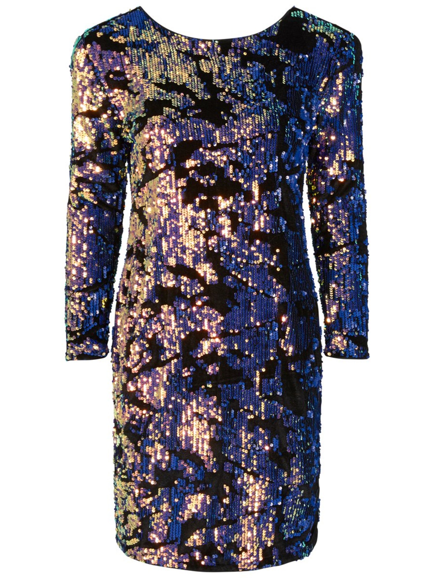 Yas Dames Jurk Hannah Sequin Violetblauw Zwart yas kopen in de aanbieding