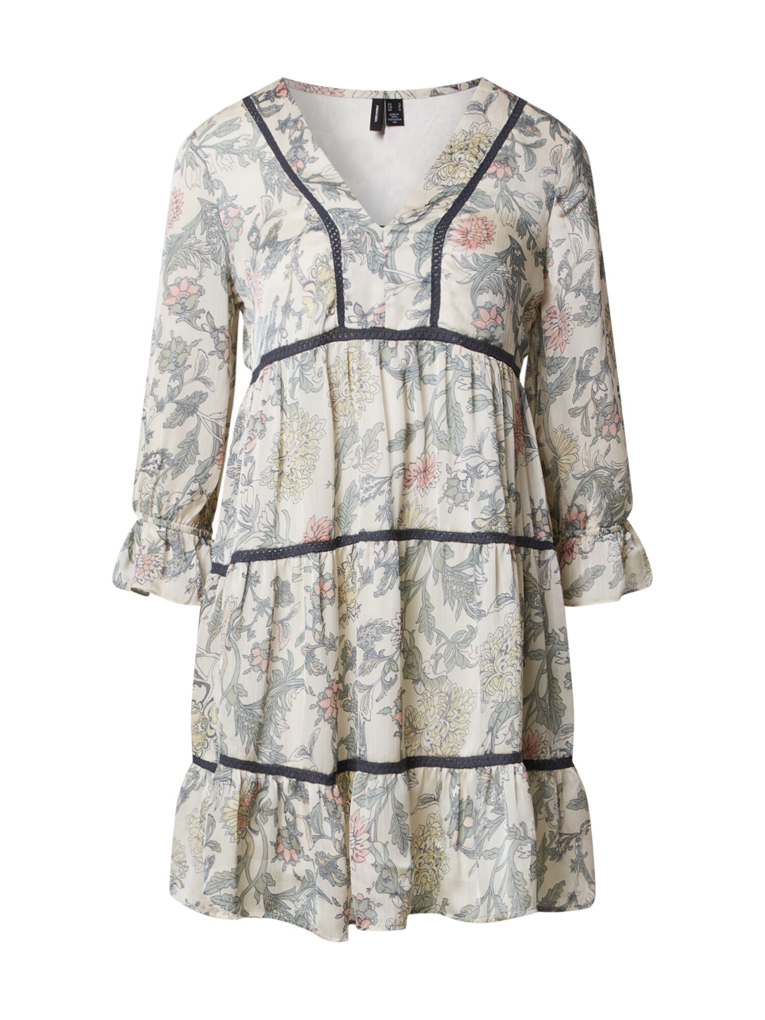 VERO MODA Suknelė 'VMMICHELLE 3/4 V-NECK TUNIC EXP'  smėlio