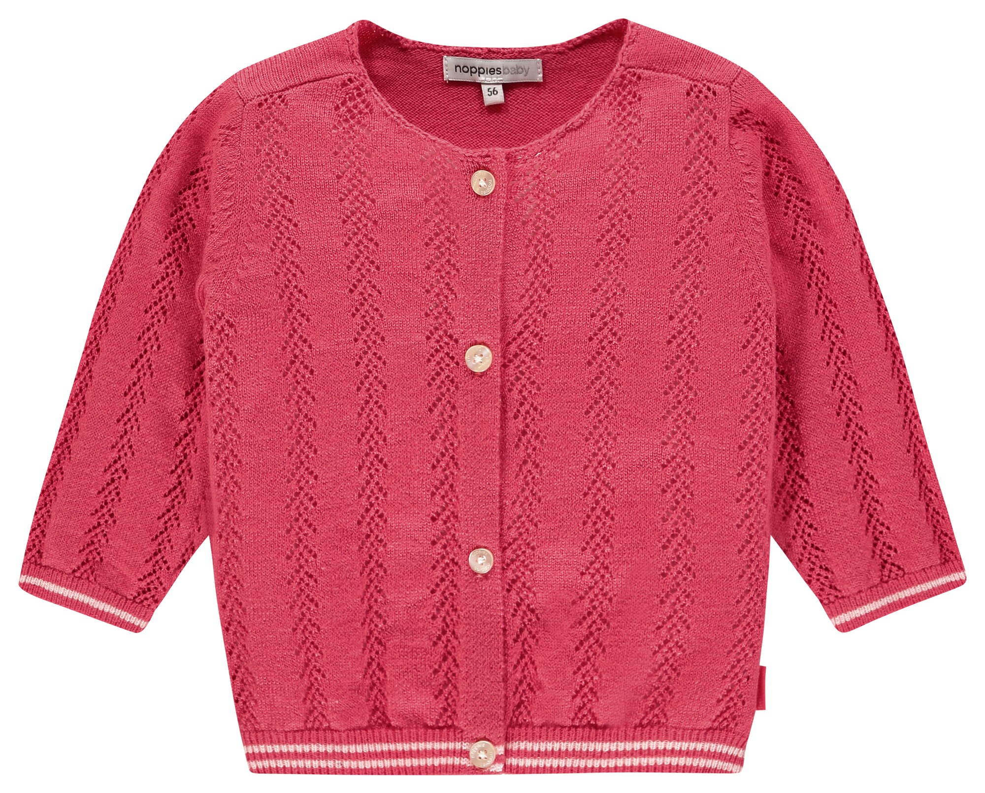 Noppies Meisjes Gebreid Vest Solvay Framboos noppies kopen in de aanbieding