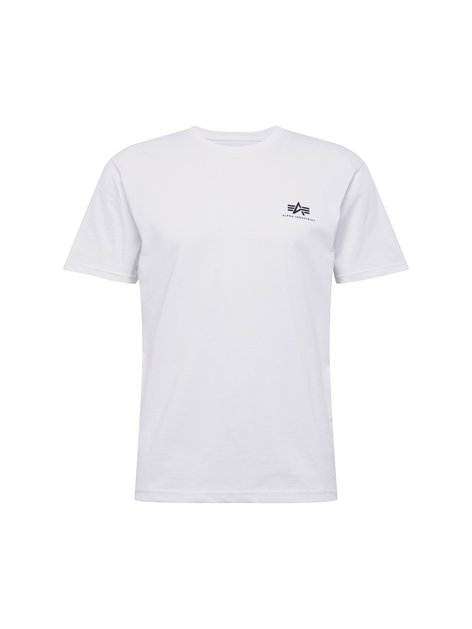 ALPHA INDUSTRIES Marškinėliai 'Small Logo'  balta