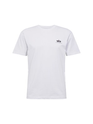 ALPHA INDUSTRIES Camiseta  negro / blanco