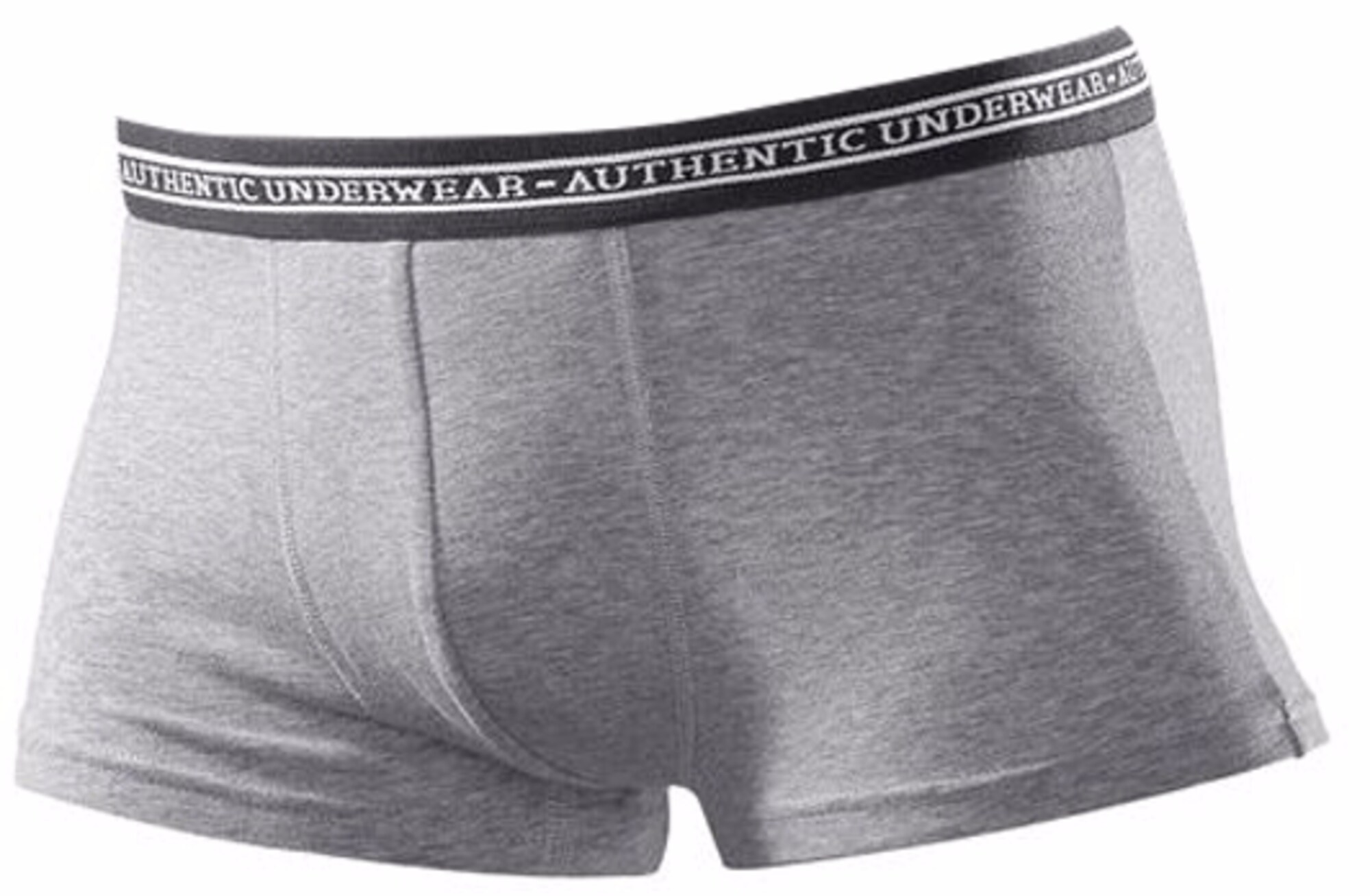 AUTHENTIC UNDERWEAR Boxerky svetlosivá / tmavosivá / biela (obrázok 2)
