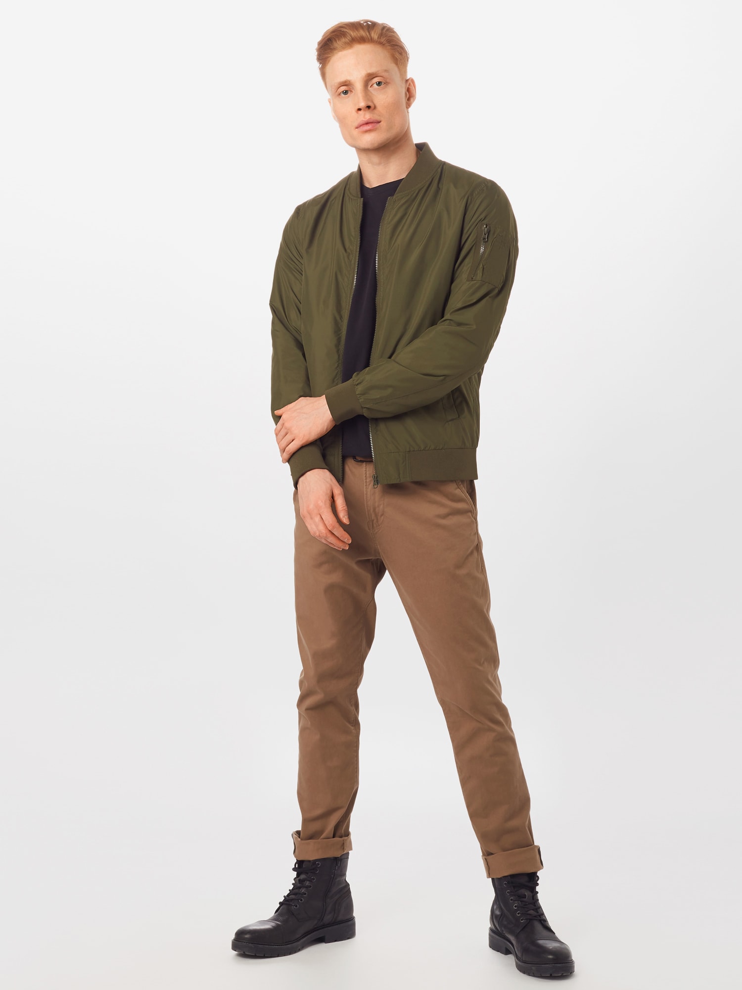 TOM TAILOR DENIM Chino nohavice svetlohnedá (obrázok 4)