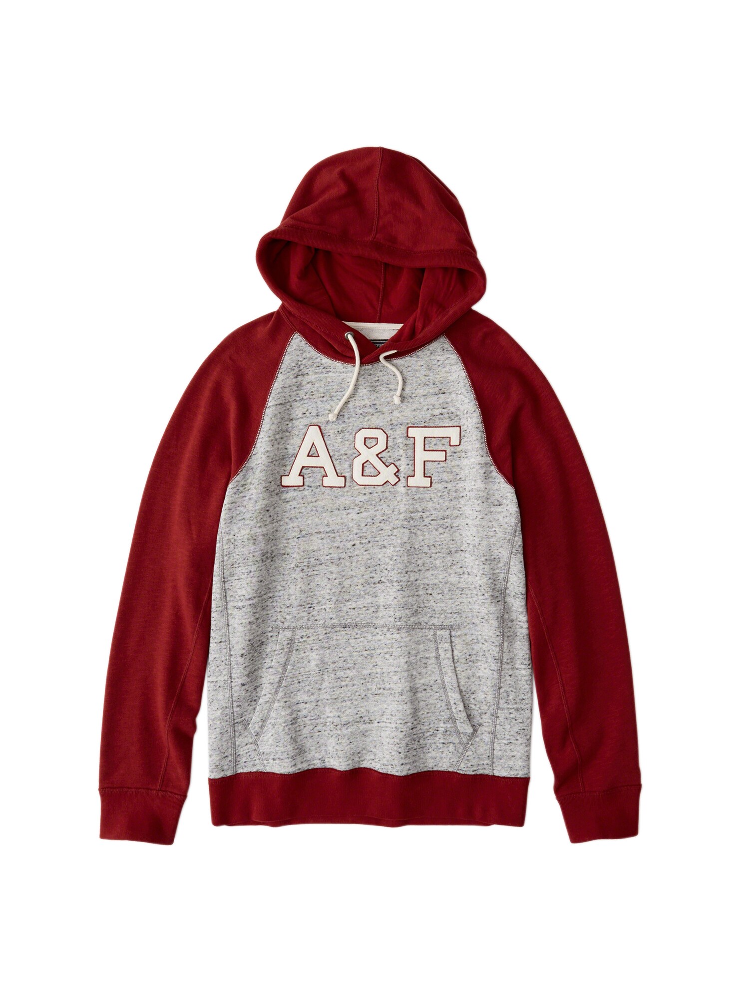 Abercrombie Fitch Heren Sweatshirt Core Logo Popover Ext 3Cc Rood abercrombie fitch kopen in de aanbieding