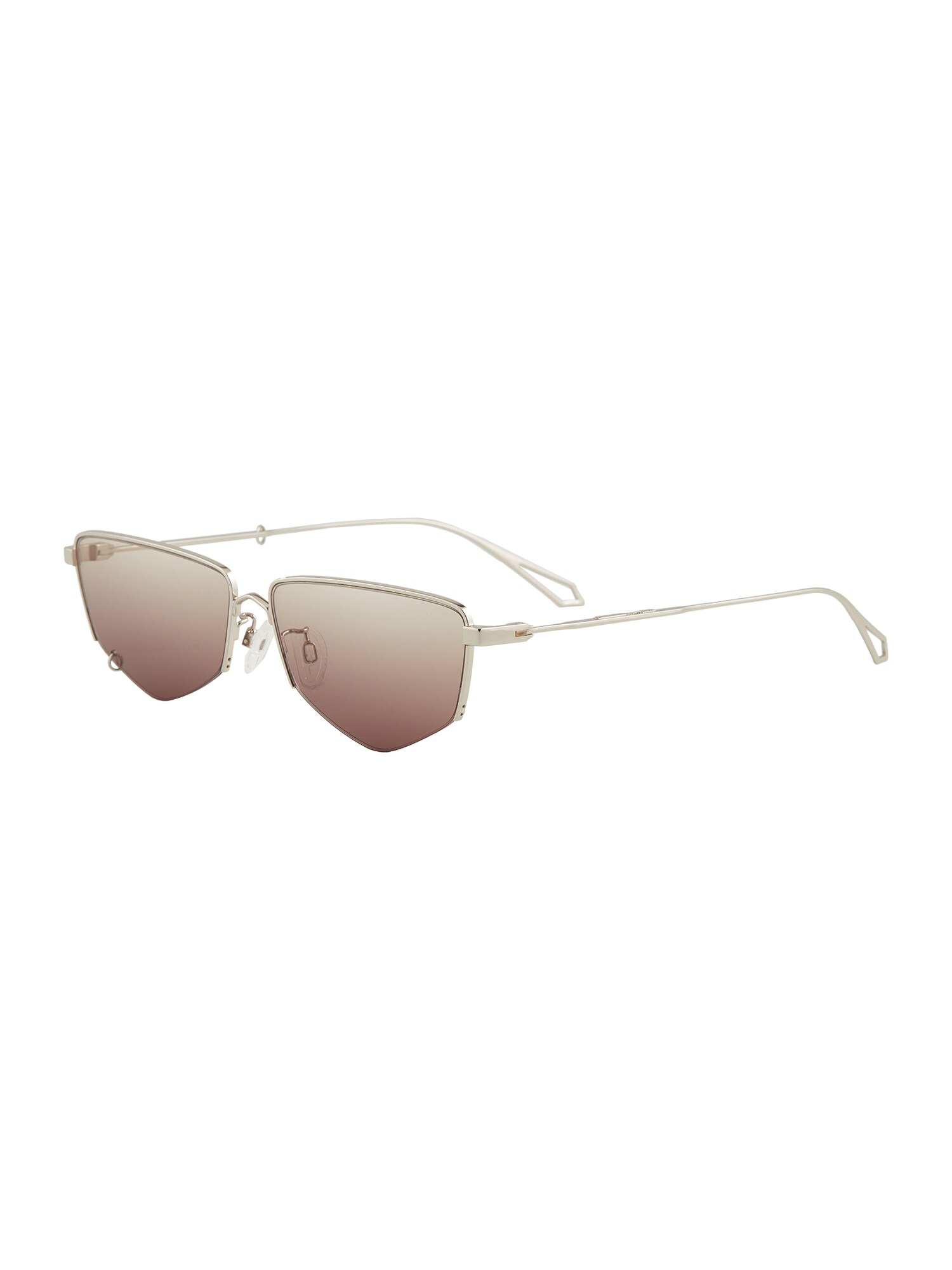 McQ Alexander McQueen Akiniai nuo saulės 'MQ0271SA-001 60'  ruda / sidabrinė
