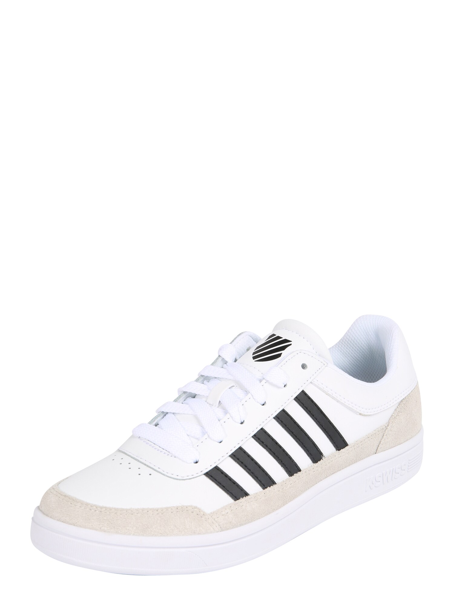 Kswiss K Swiss Heren Sneakers Laag Court Chasseur Beige Wit kswiss kopen in de aanbieding