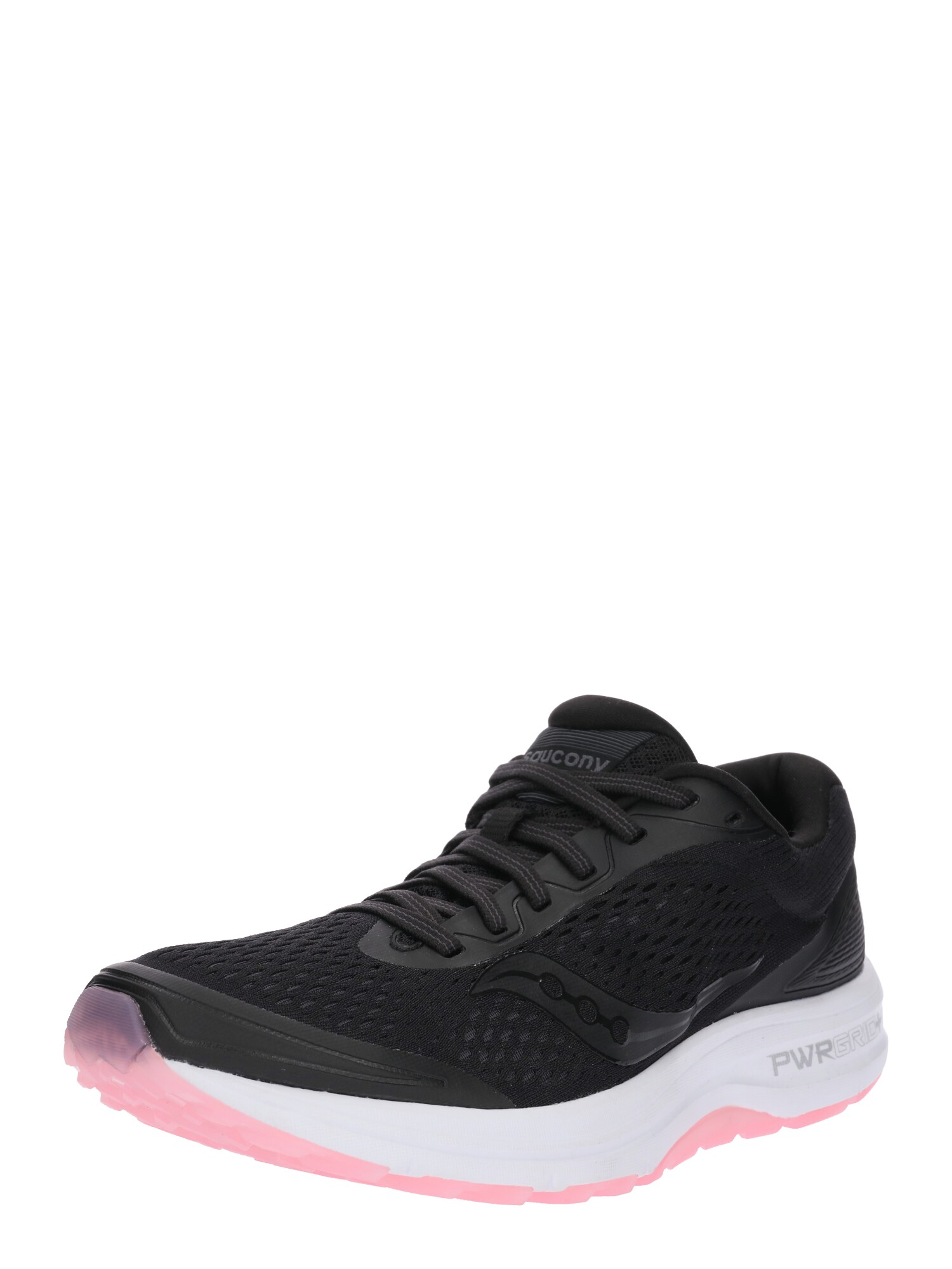 Saucony Dames Loopschoen Clarion Rosa Zwart Wit saucony kopen in de aanbieding