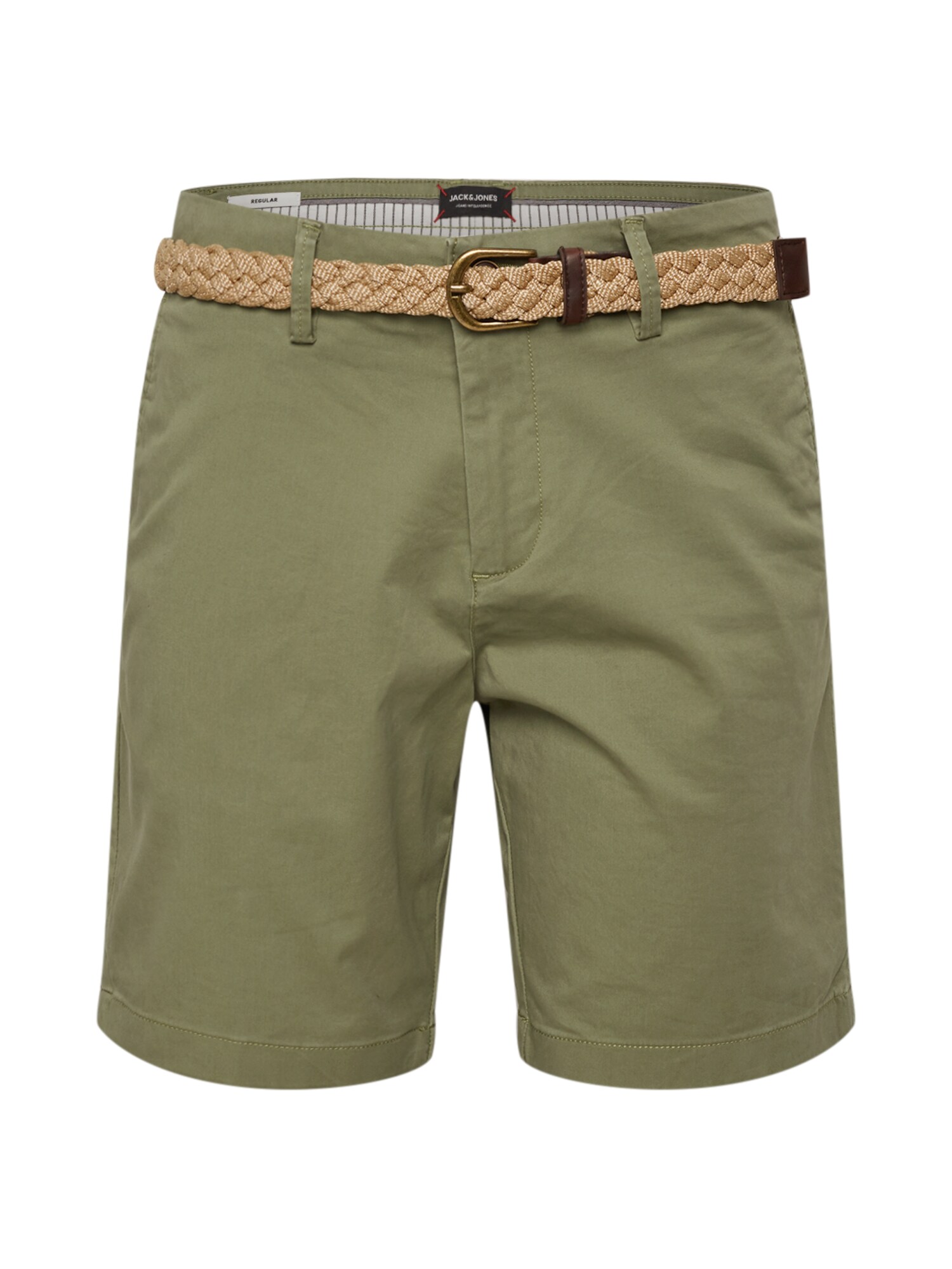 JACK & JONES Chino stiliaus kelnės 'JJISUMMER JJCHINO SHORTS SA'  tamsiai žalia